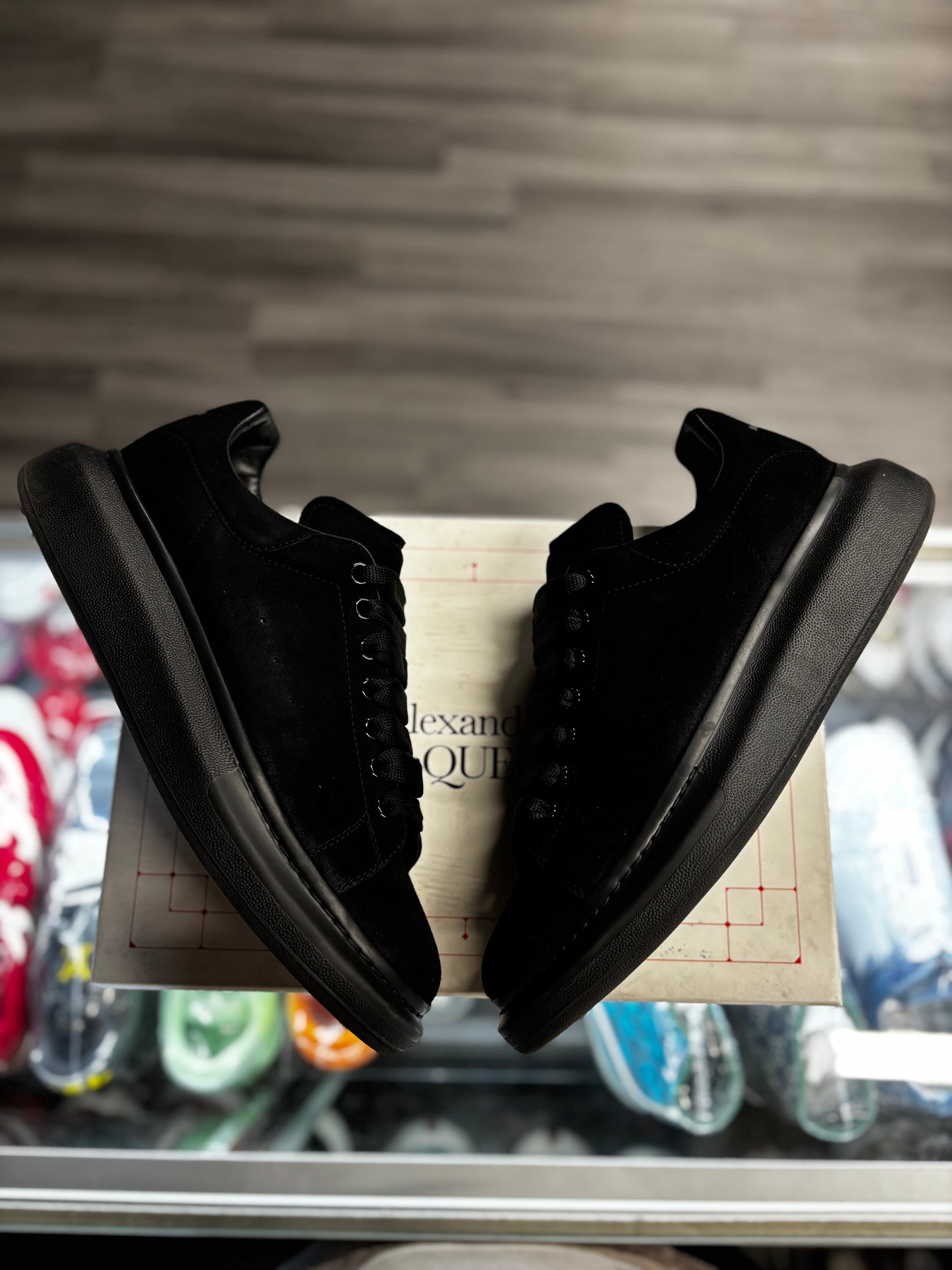 Alexander Mcqueen Oversized Sneaker "Black Suede"