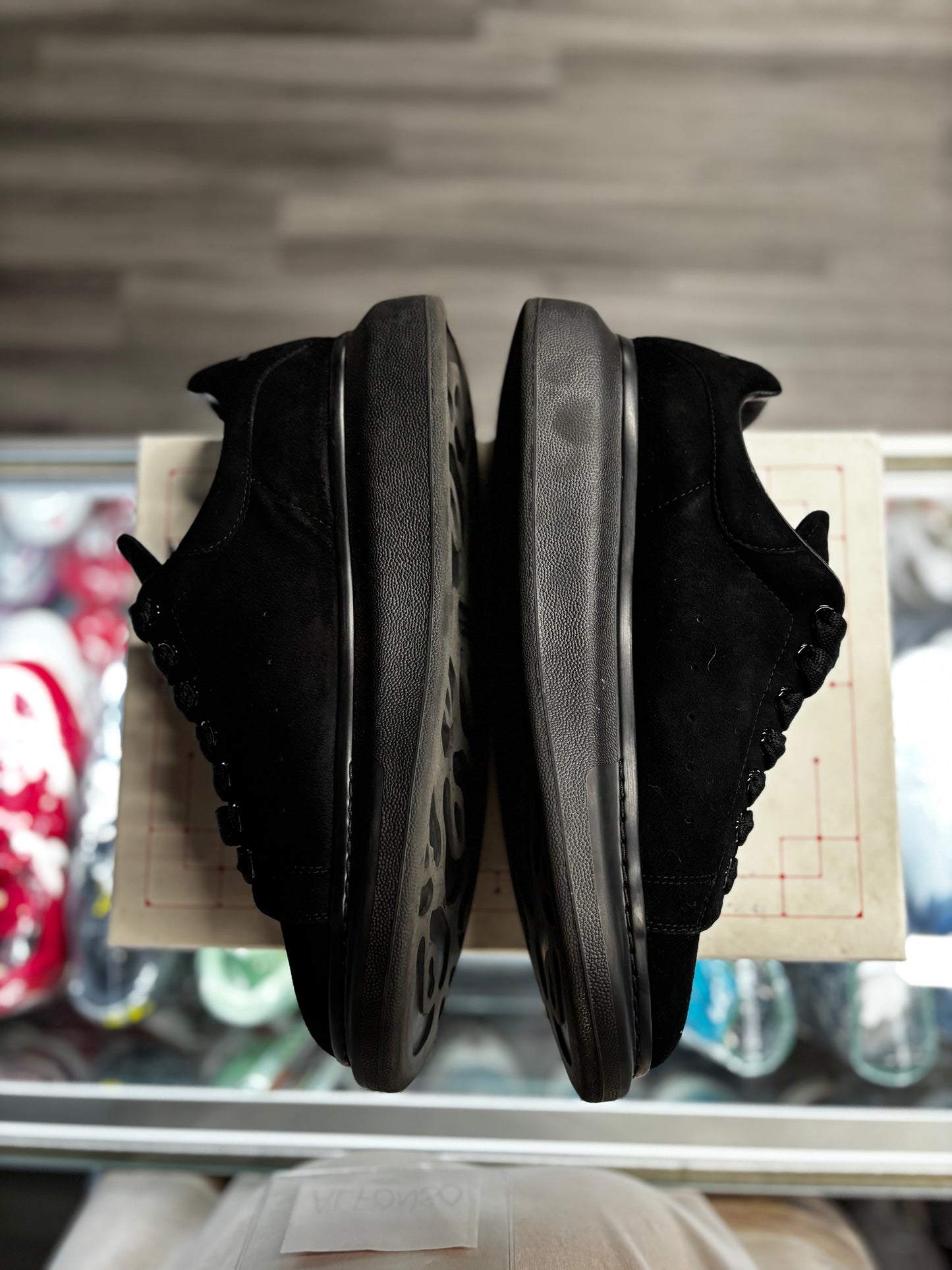 Alexander Mcqueen Oversized Sneaker "Black Suede"