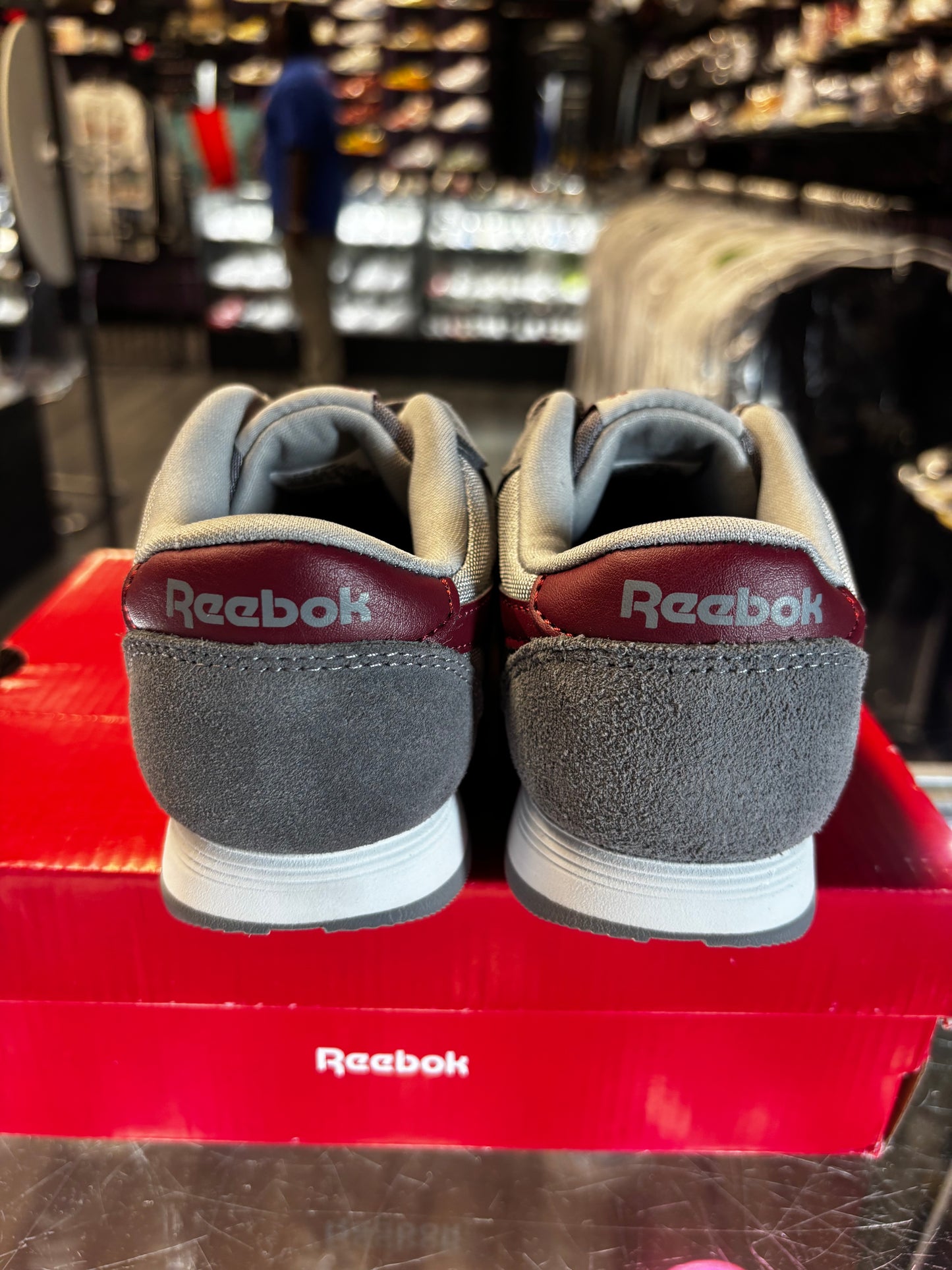 Reebok Classic Nylon "Grey/Maroon"