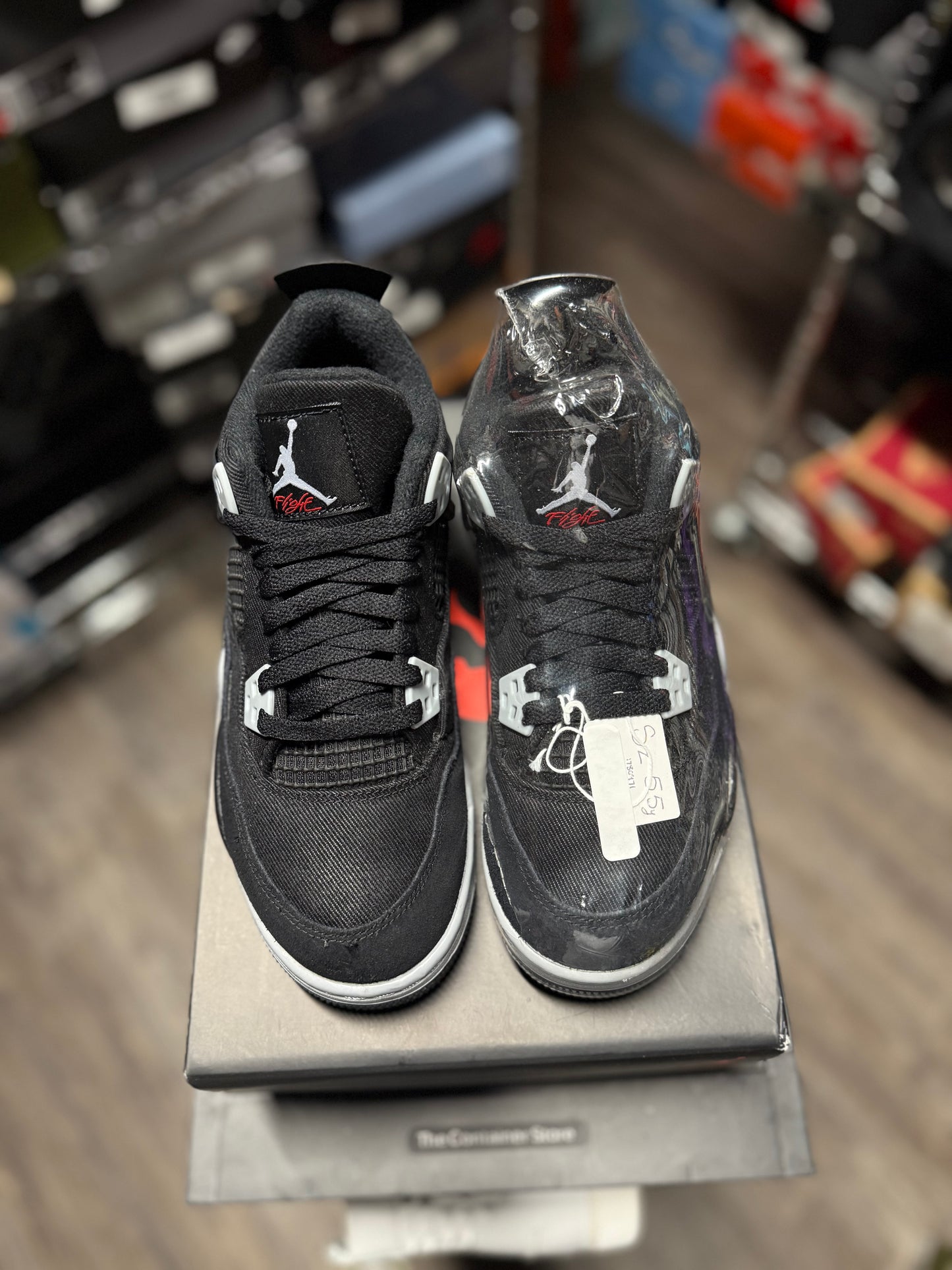 2022 Air Jordan Retro 4 "Black Canvas" (GS)