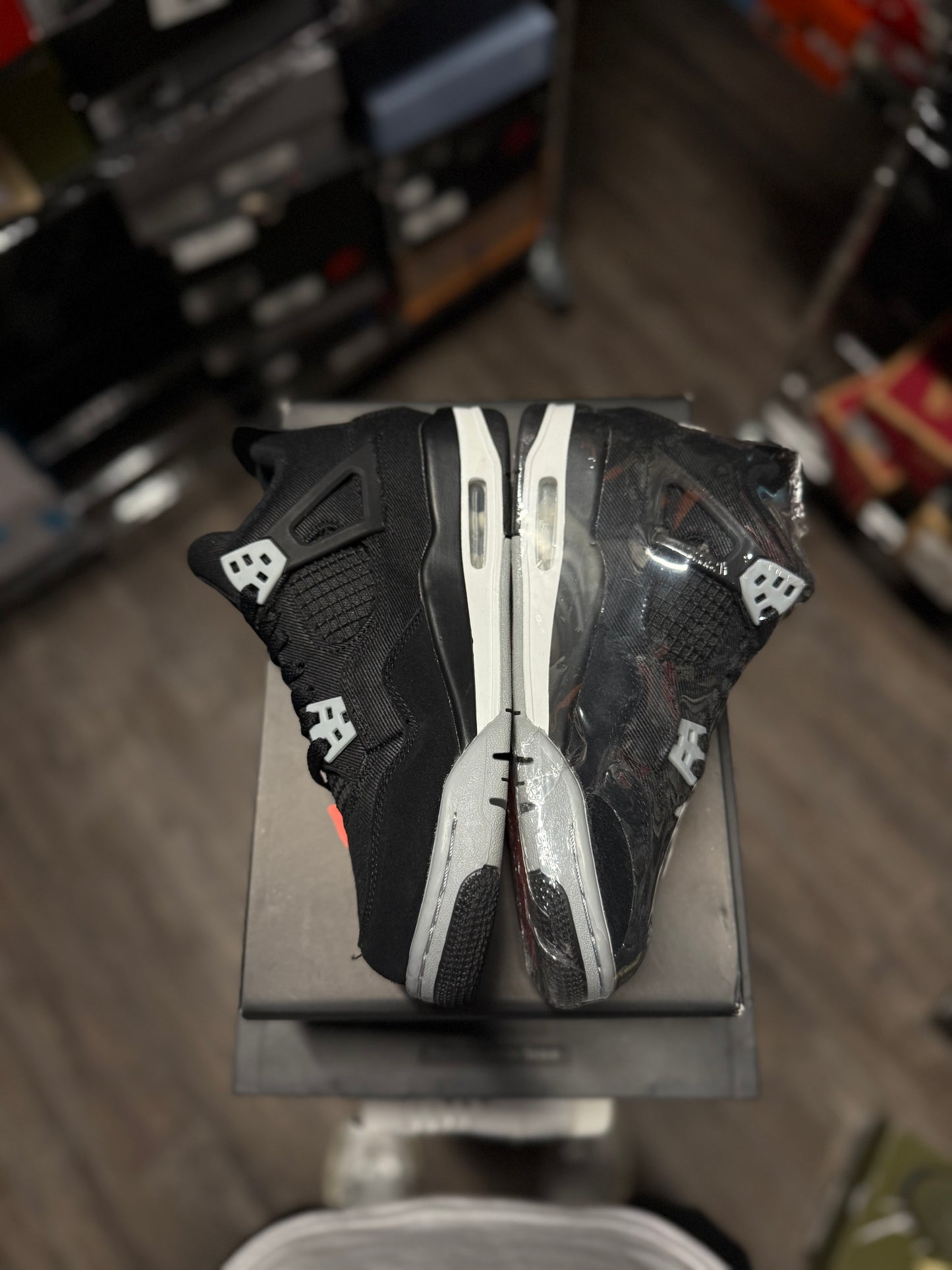 2022 Air Jordan Retro 4 "Black Canvas" (GS)