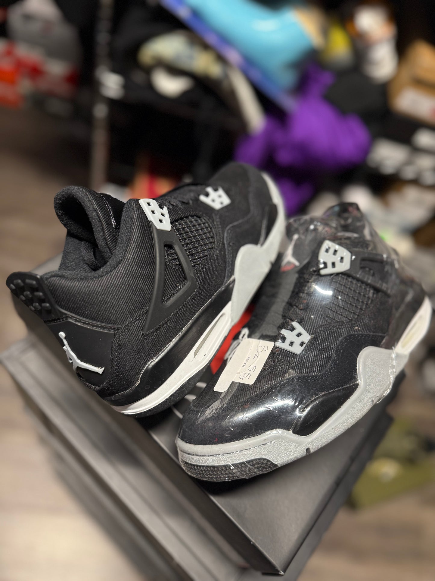 2022 Air Jordan Retro 4 "Black Canvas" (GS)