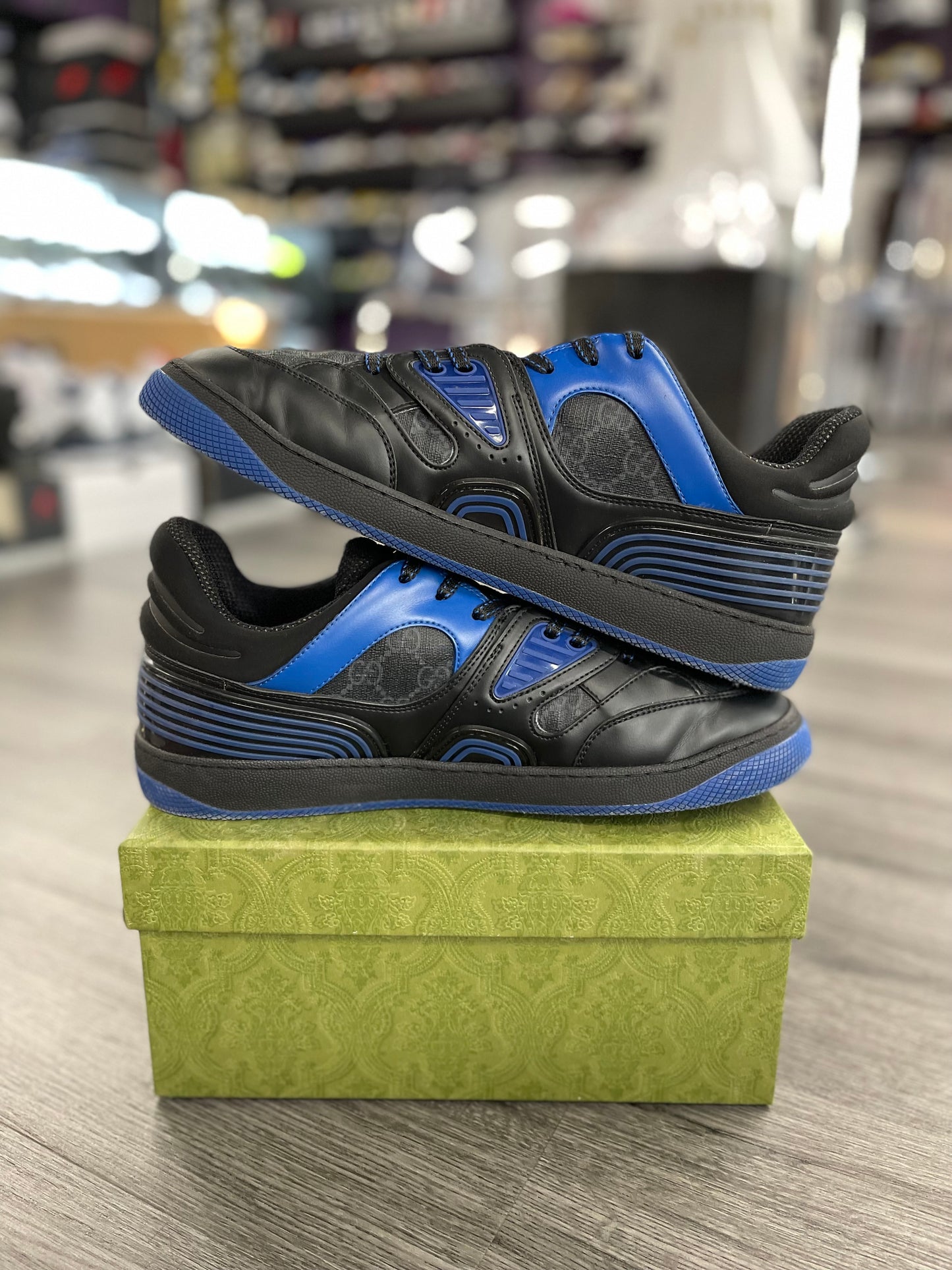 Gucci Basket Low "Black Blue"
