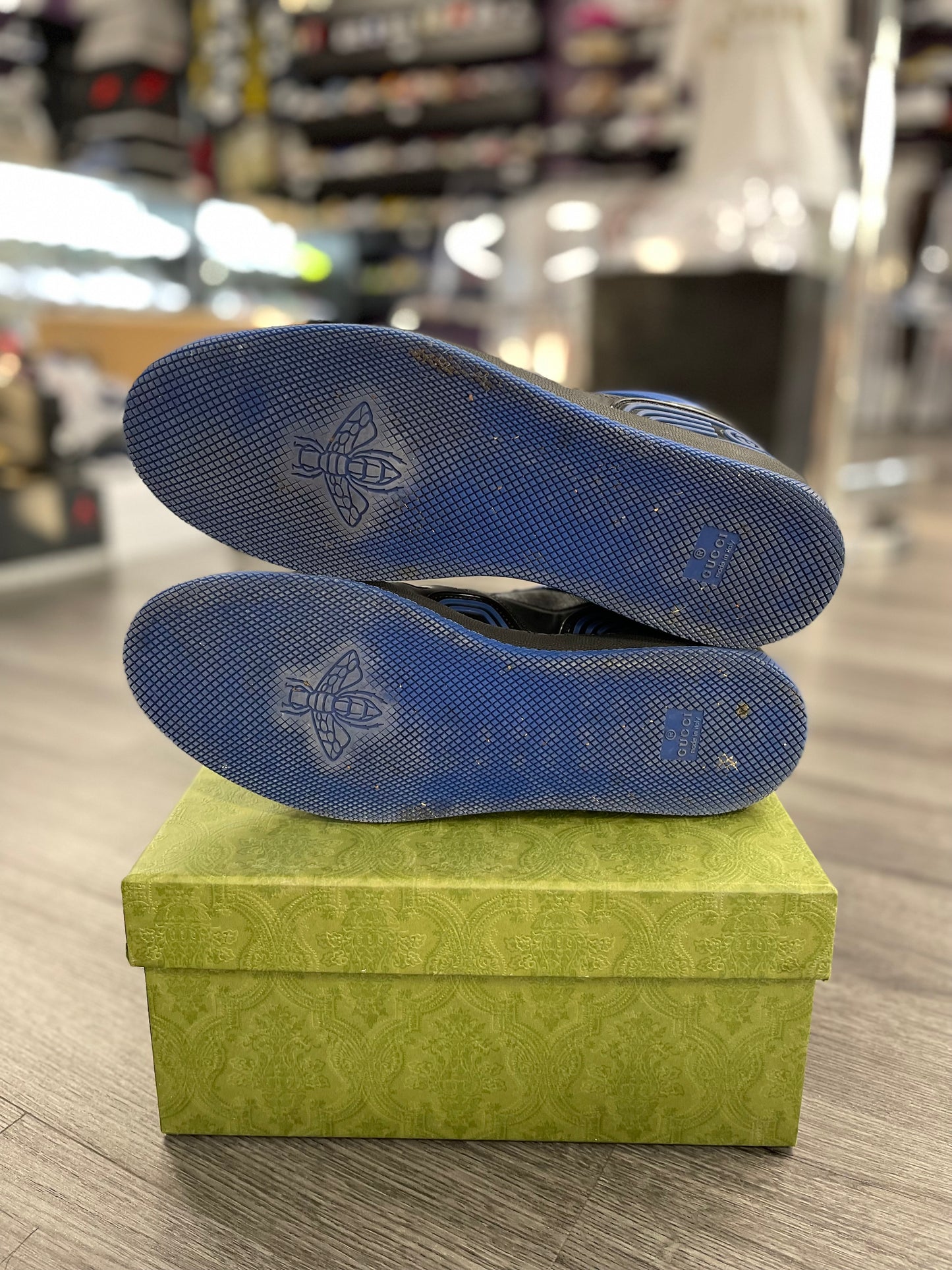 Gucci Basket Low "Black Blue"