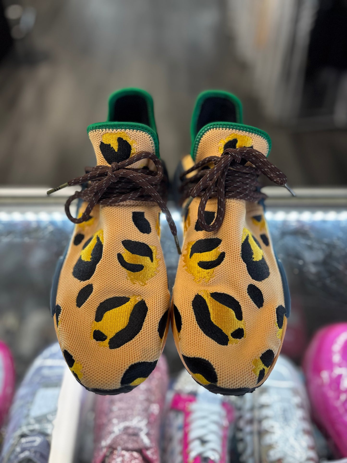 2022 Adidas NMD Hu Pharrell Animal Print "Leopard Pulse Amber"