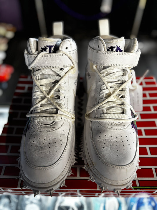 2023 Nike Off-White Air Force 1 Mid Leather "Graffiti"