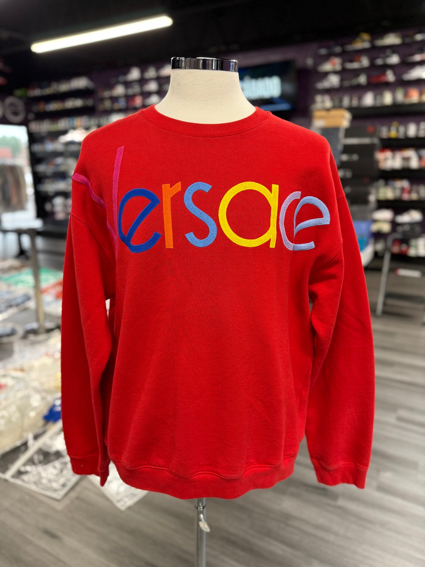 Versace Sweater "Red/Multi-Color"