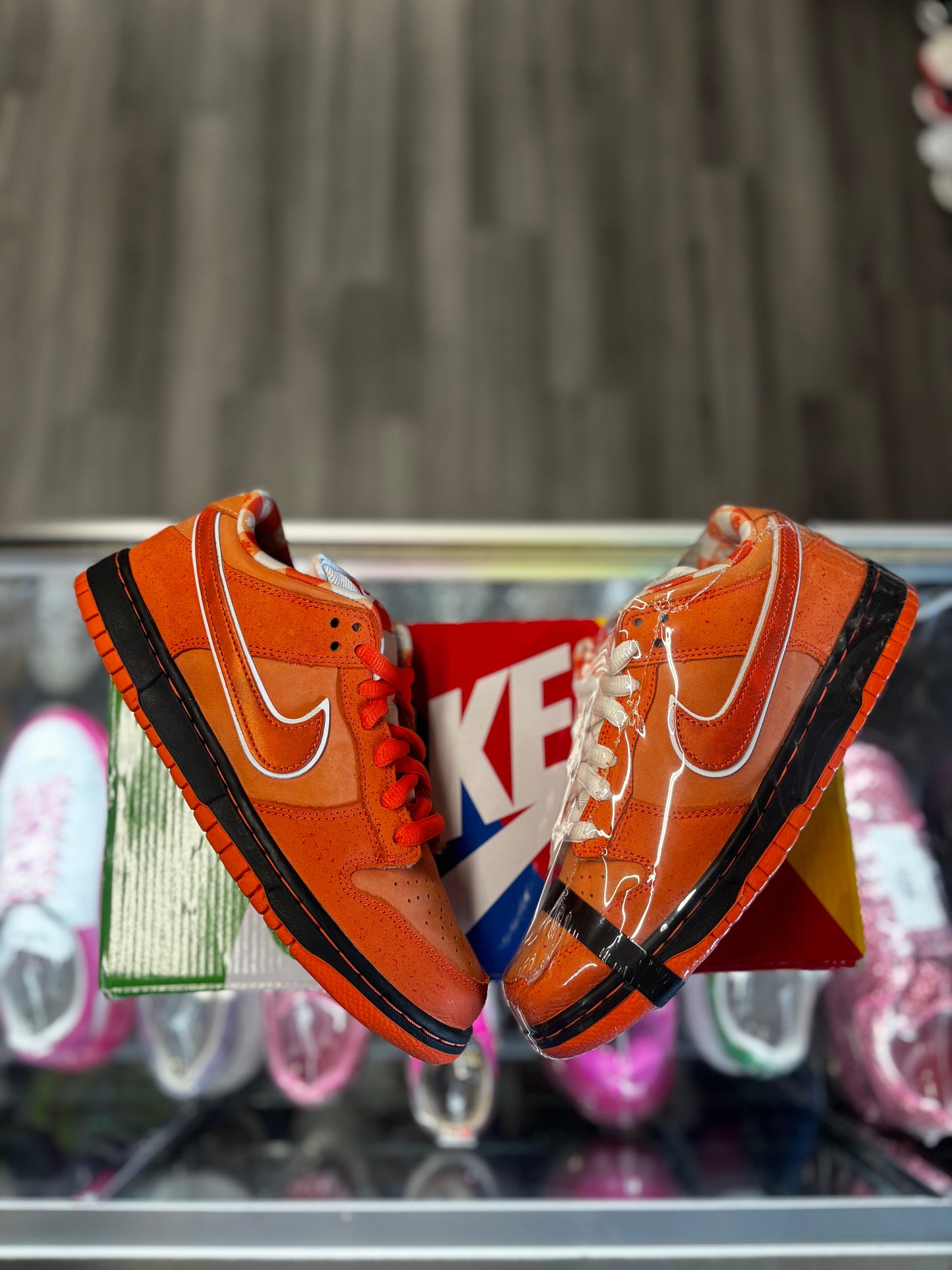2022 Nike SB Dunk Low "Concepts Orange Lobster" + Bearbrick “Concept”