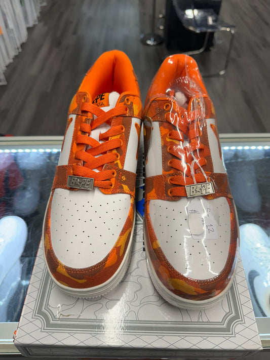 A Bathing Ape Bape Sta Low "Camo Orange"