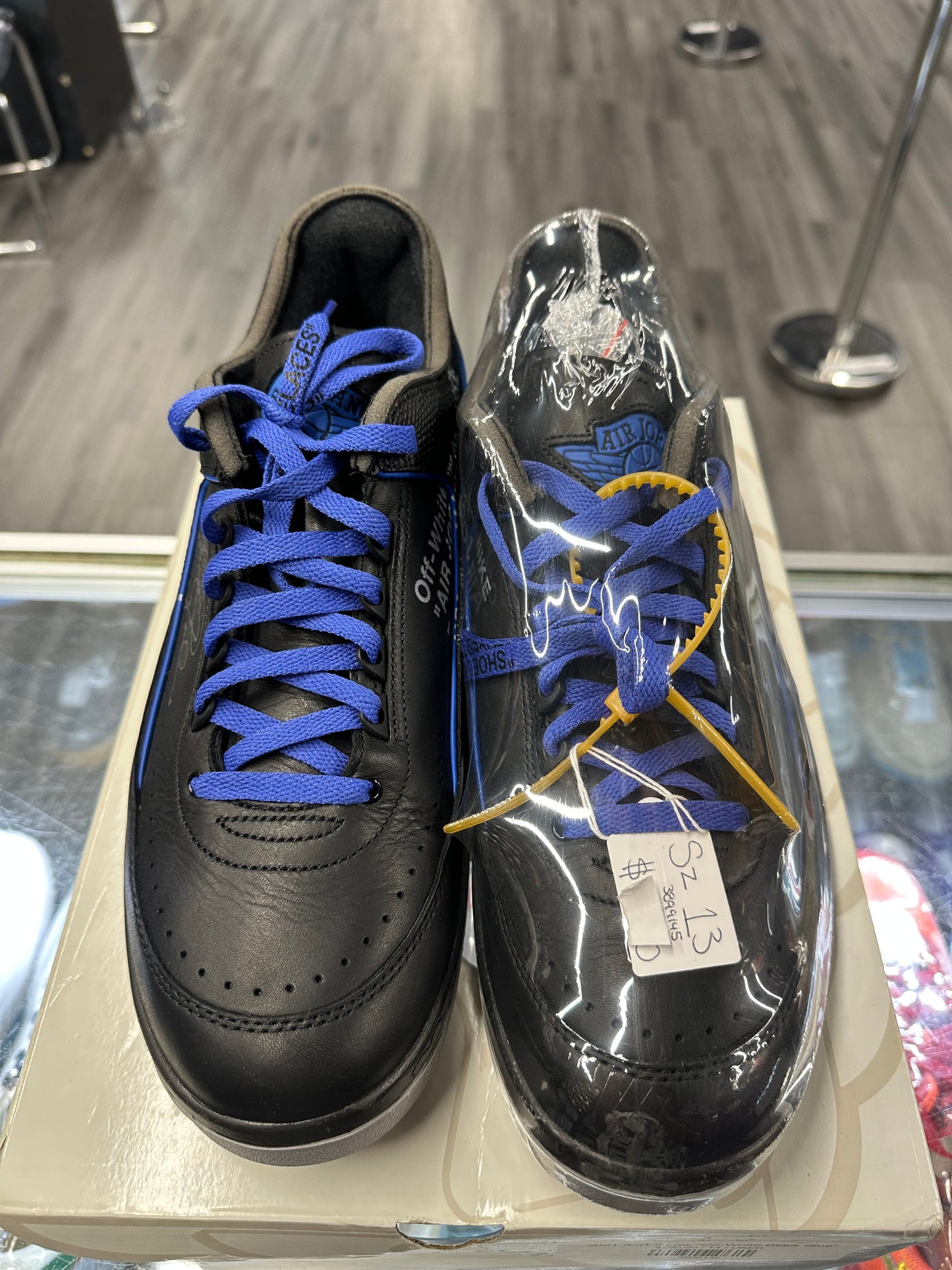 2021 Air Jordan Retro 2 Low "Off-White Black Blue"