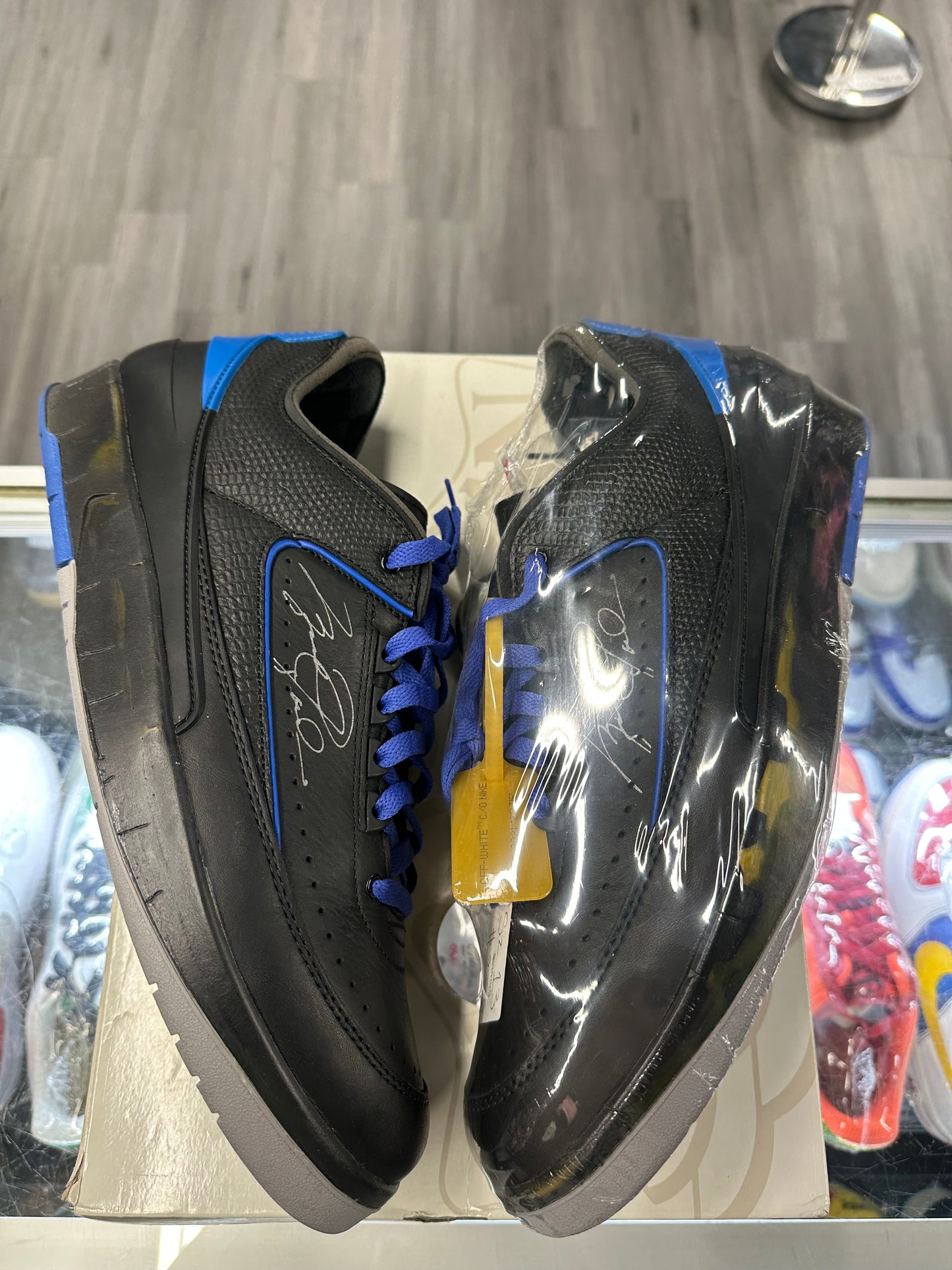 2021 Air Jordan Retro 2 Low "Off-White Black Blue"