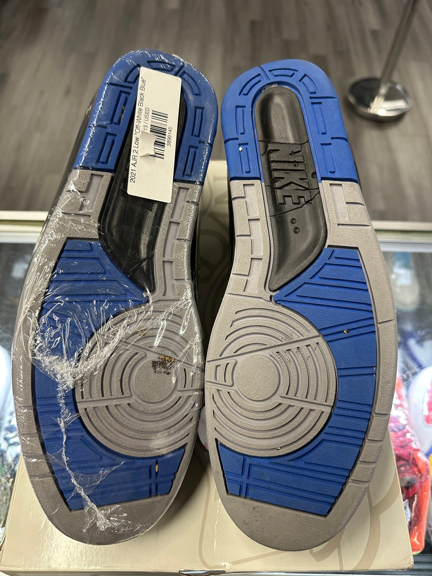 2021 Air Jordan Retro 2 Low "Off-White Black Blue"