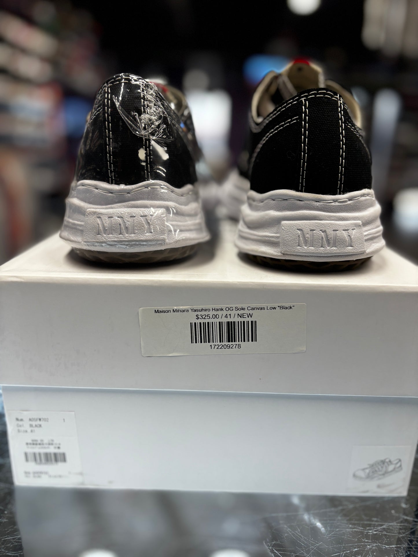 2023 Maison Mihara Yasuhiro Peterson 23 OG Sole Canvas Low "Black White"