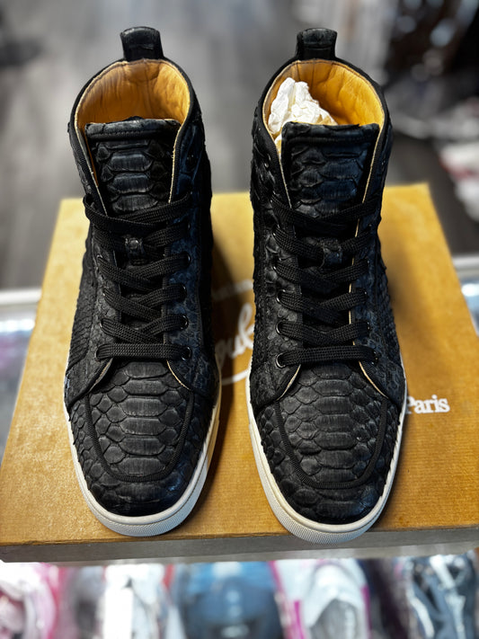 Christian Louboutin High "Aligator Skin Black"