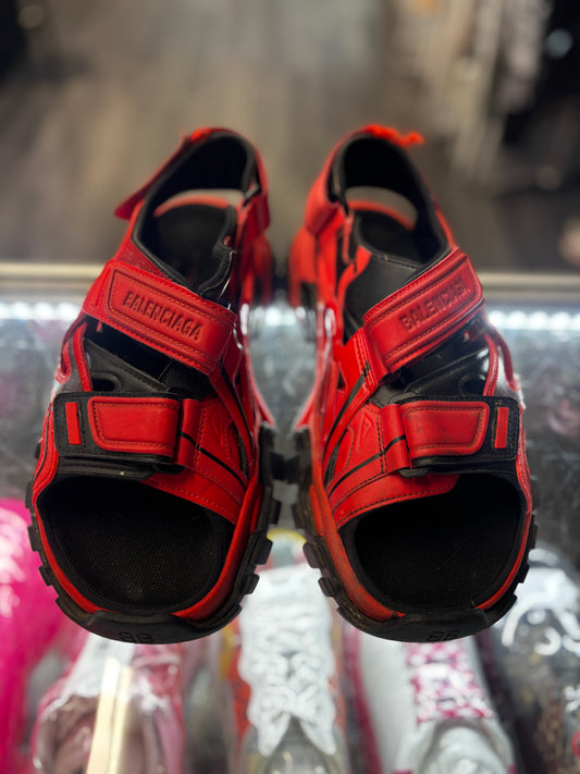 Balenciaga Track Sandal "Black/Red"