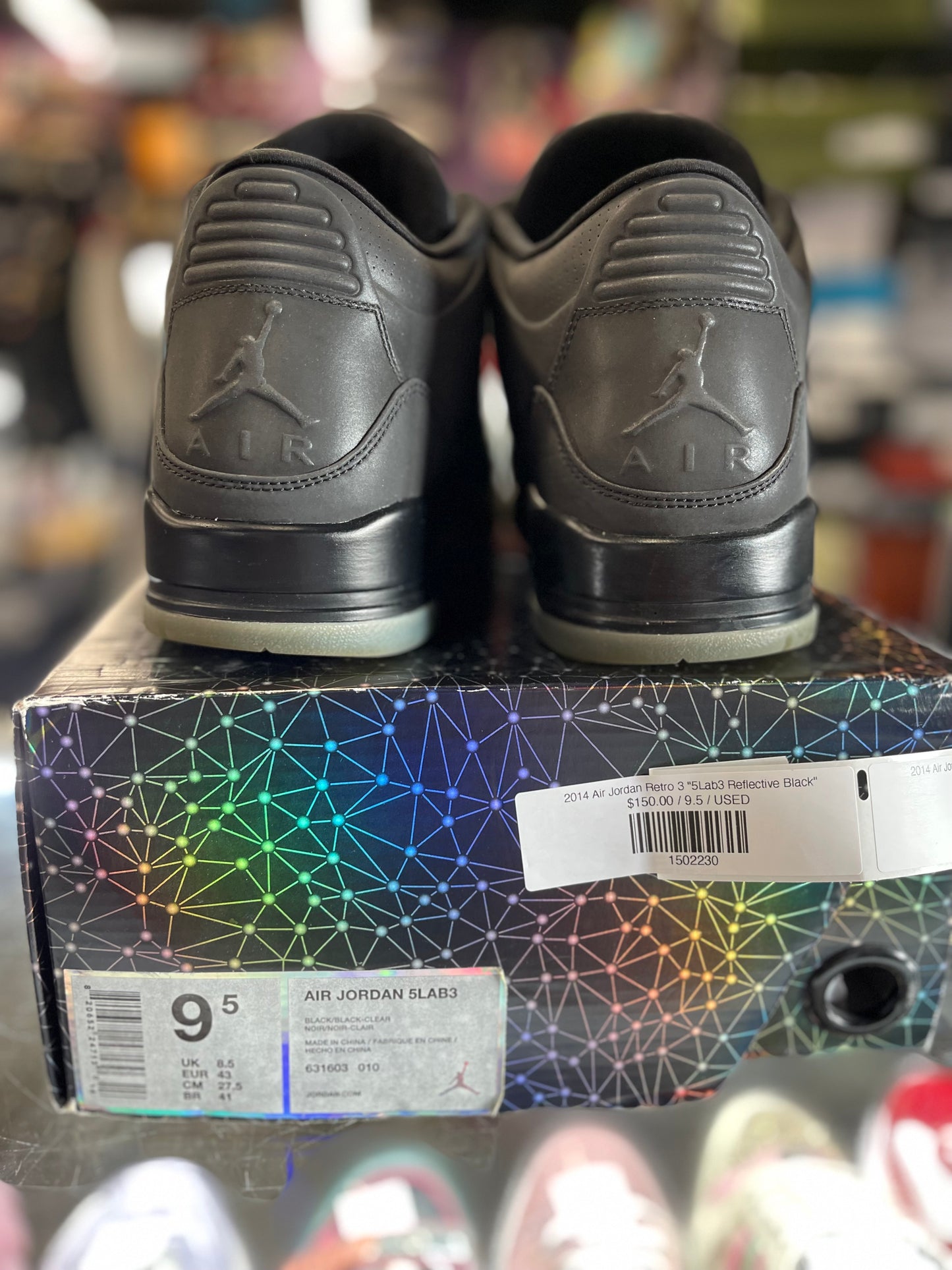 2014 Air Jordan Retro 3 "5Lab3 Reflective Black"