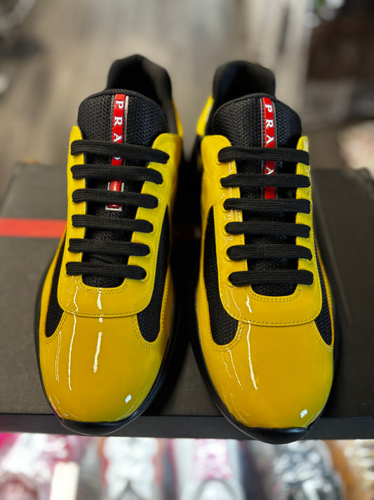 Prada Americas Cup Low Patent “Black/Yellow”