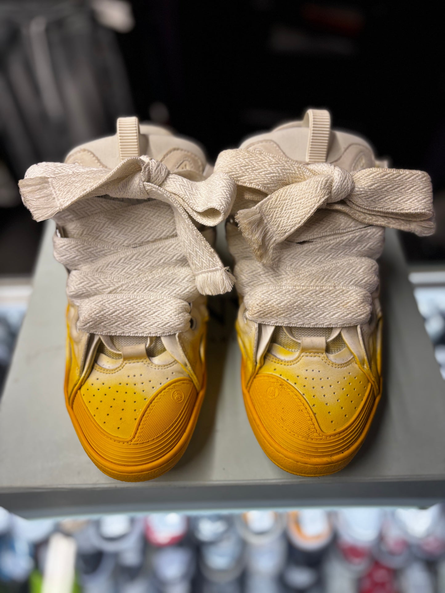 Lanvin Curb Sneaker “Yellow/White”