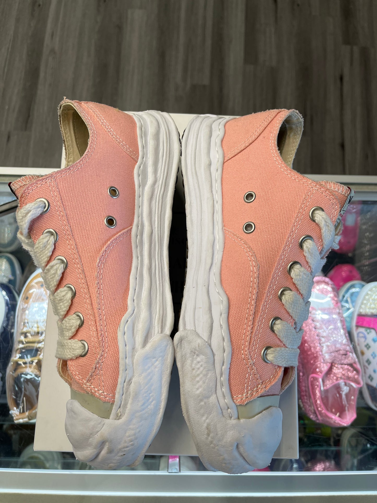Maison Mihara Yasuhiro Hank OG Sole Canvas Low "Pink"