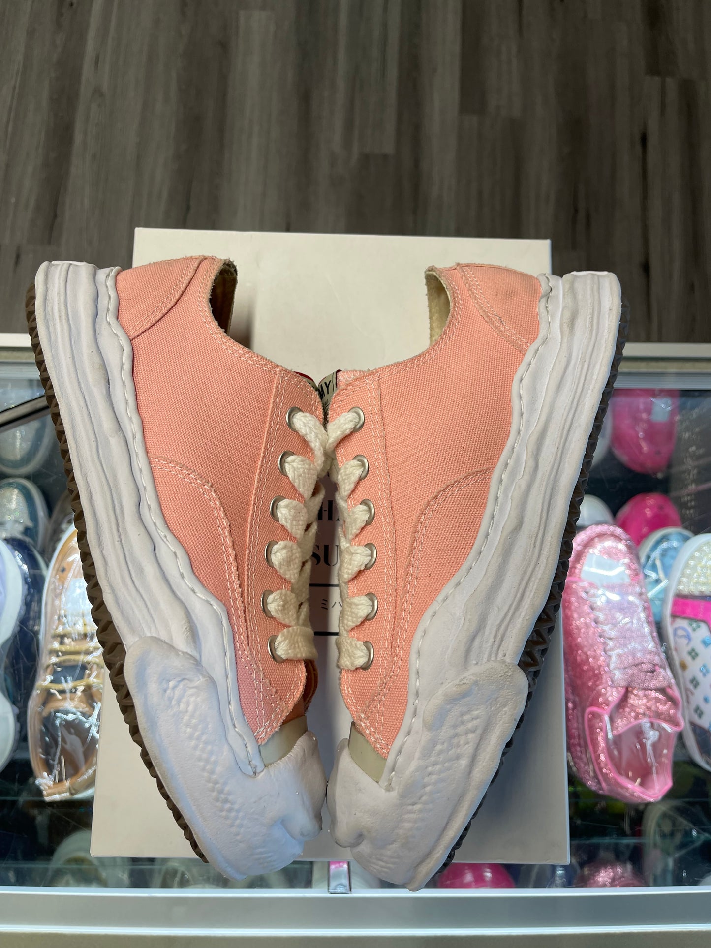 Maison Mihara Yasuhiro Hank OG Sole Canvas Low "Pink"