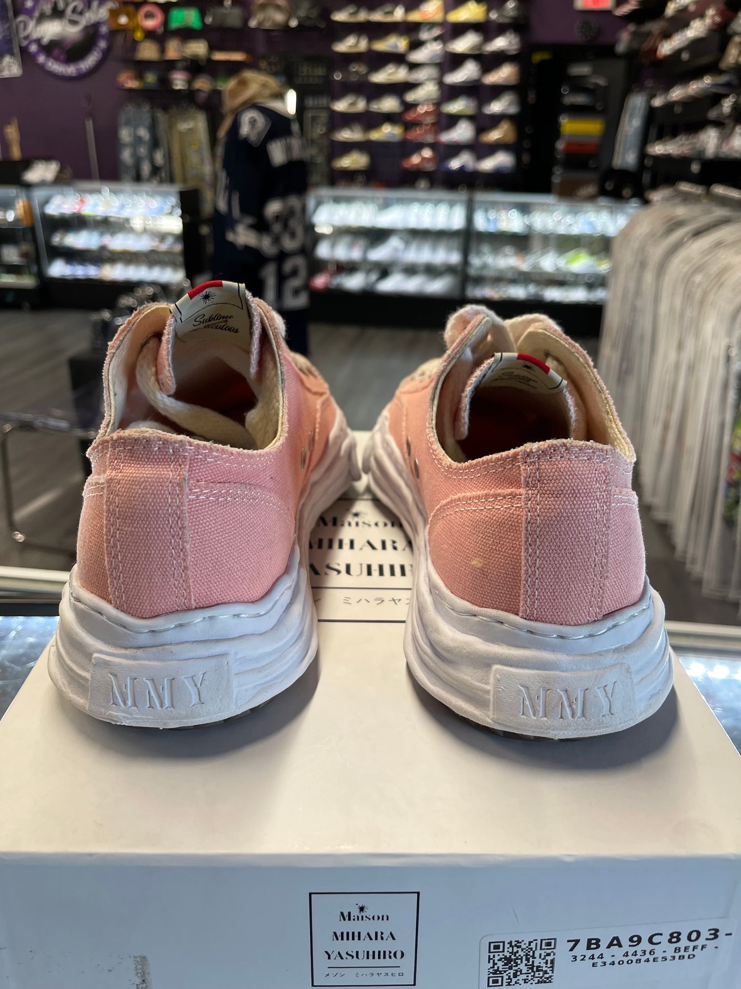 Maison Mihara Yasuhiro Hank OG Sole Canvas Low "Pink"