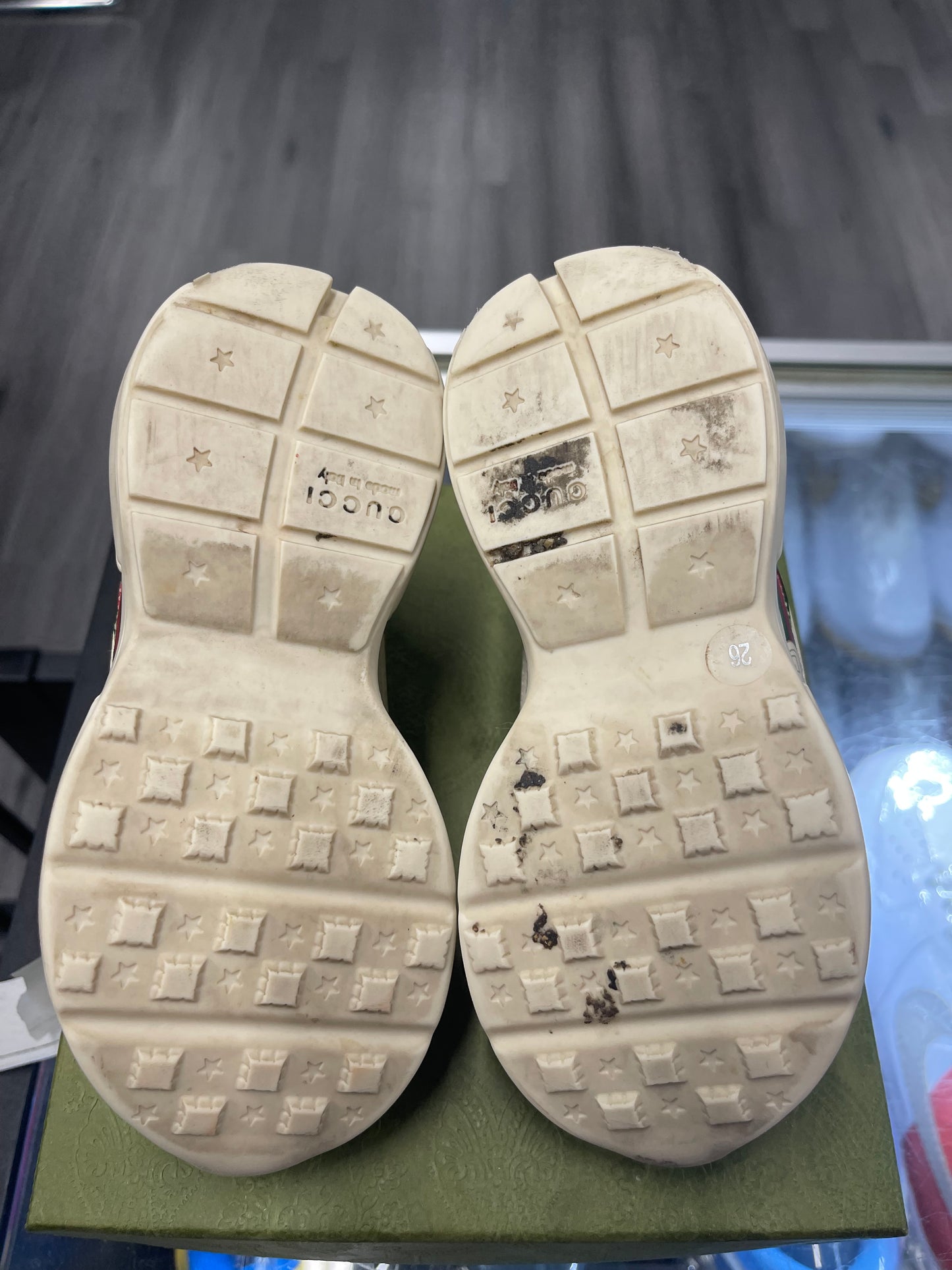 Gucci Logo Rhyton Leather Sneaker (TD)