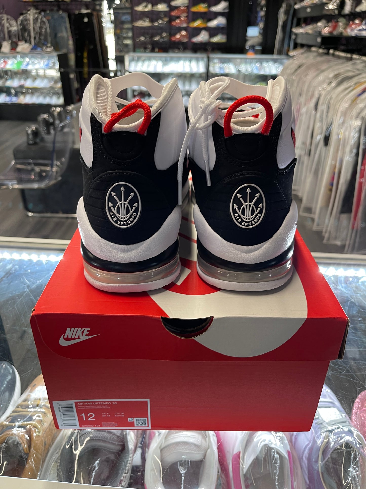 2019 Nike Air Max Uptempo 95 "White Red Black"