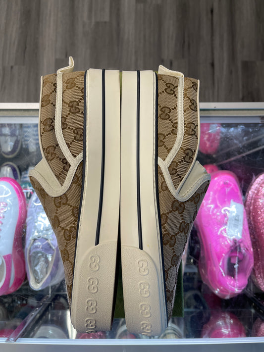 Gucci Tennis 1977 Monogram Beige Slip on