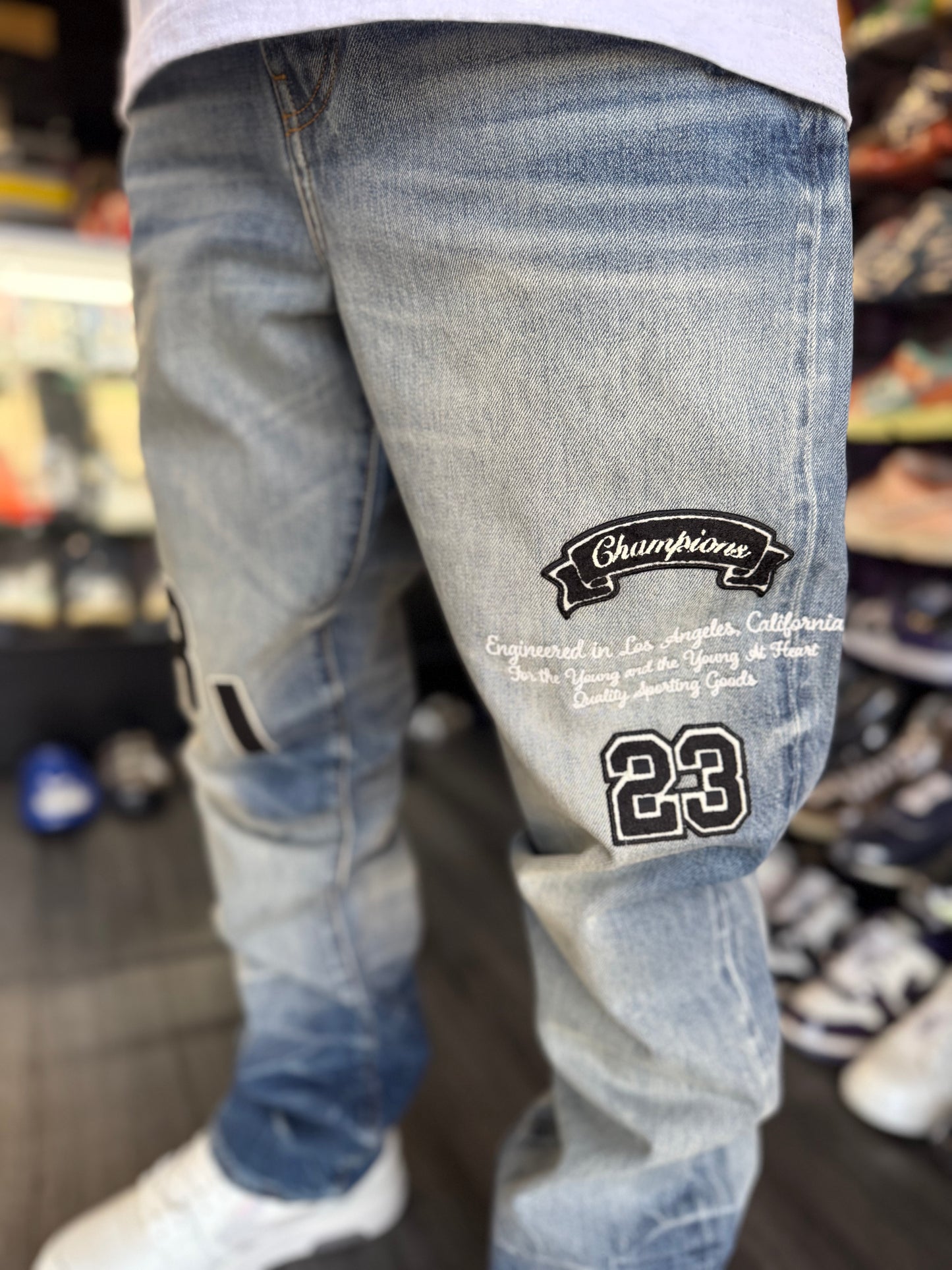 Amiri Embroidery Denim Pants