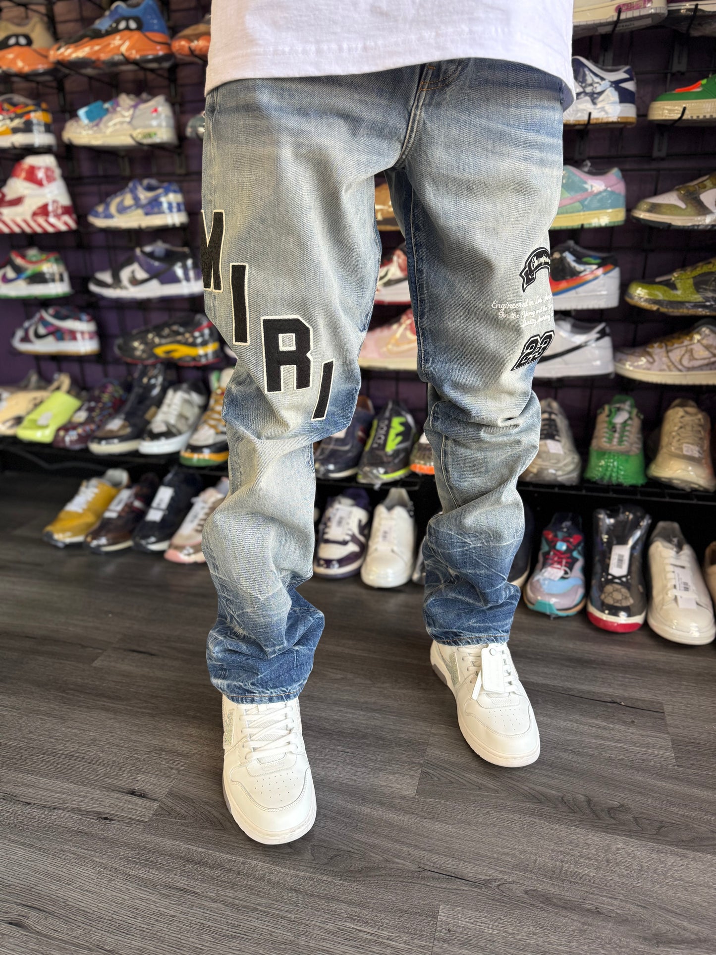 Amiri Embroidery Denim Pants