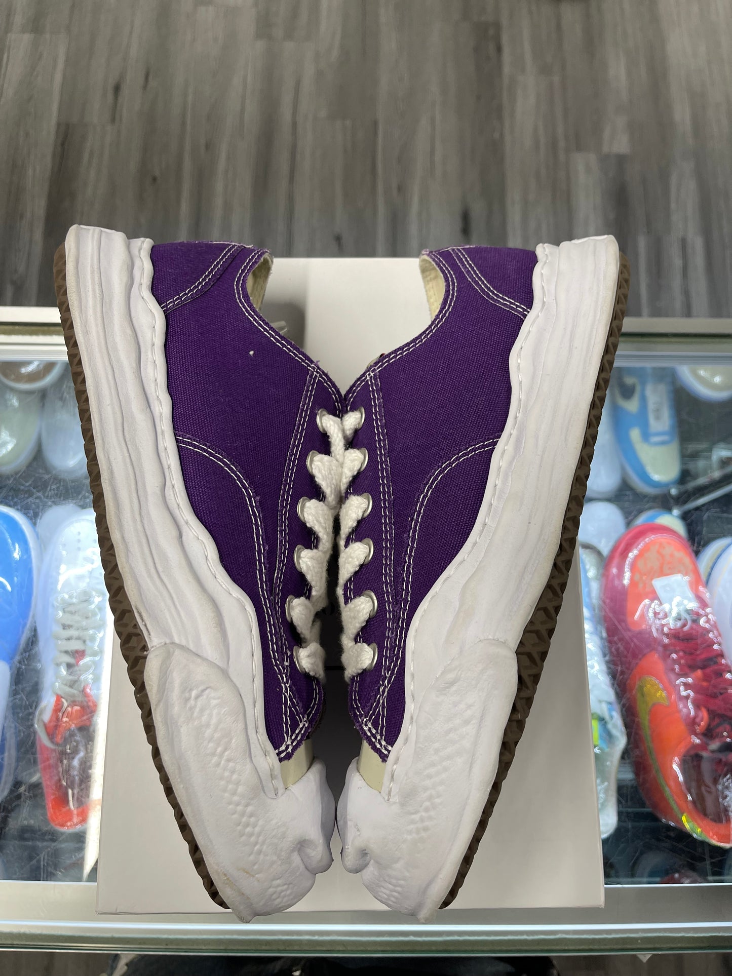 Maison Mihara Yasuhiro Hank OG Sole Canvas Low "Purple"