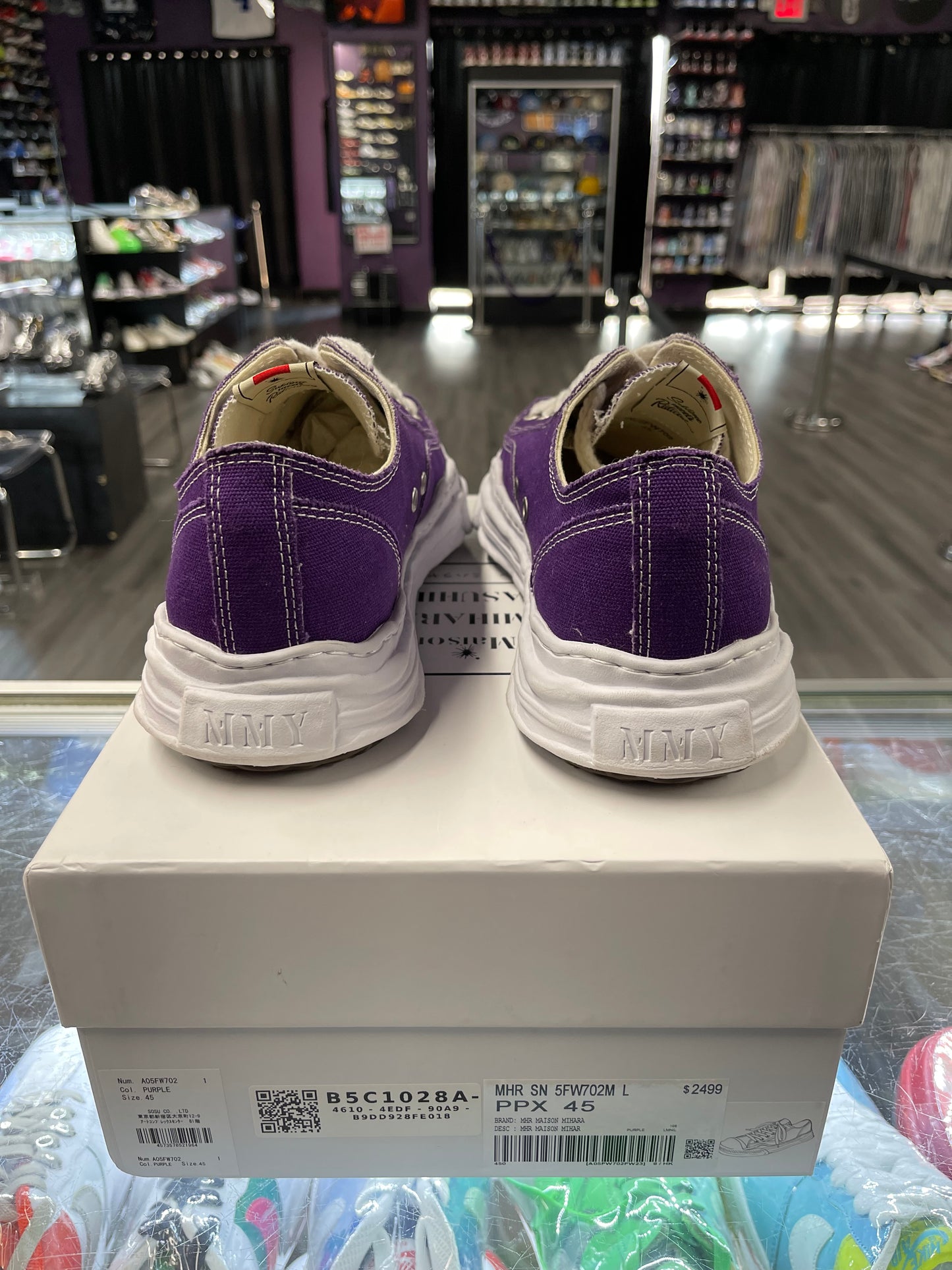 Maison Mihara Yasuhiro Hank OG Sole Canvas Low "Purple"