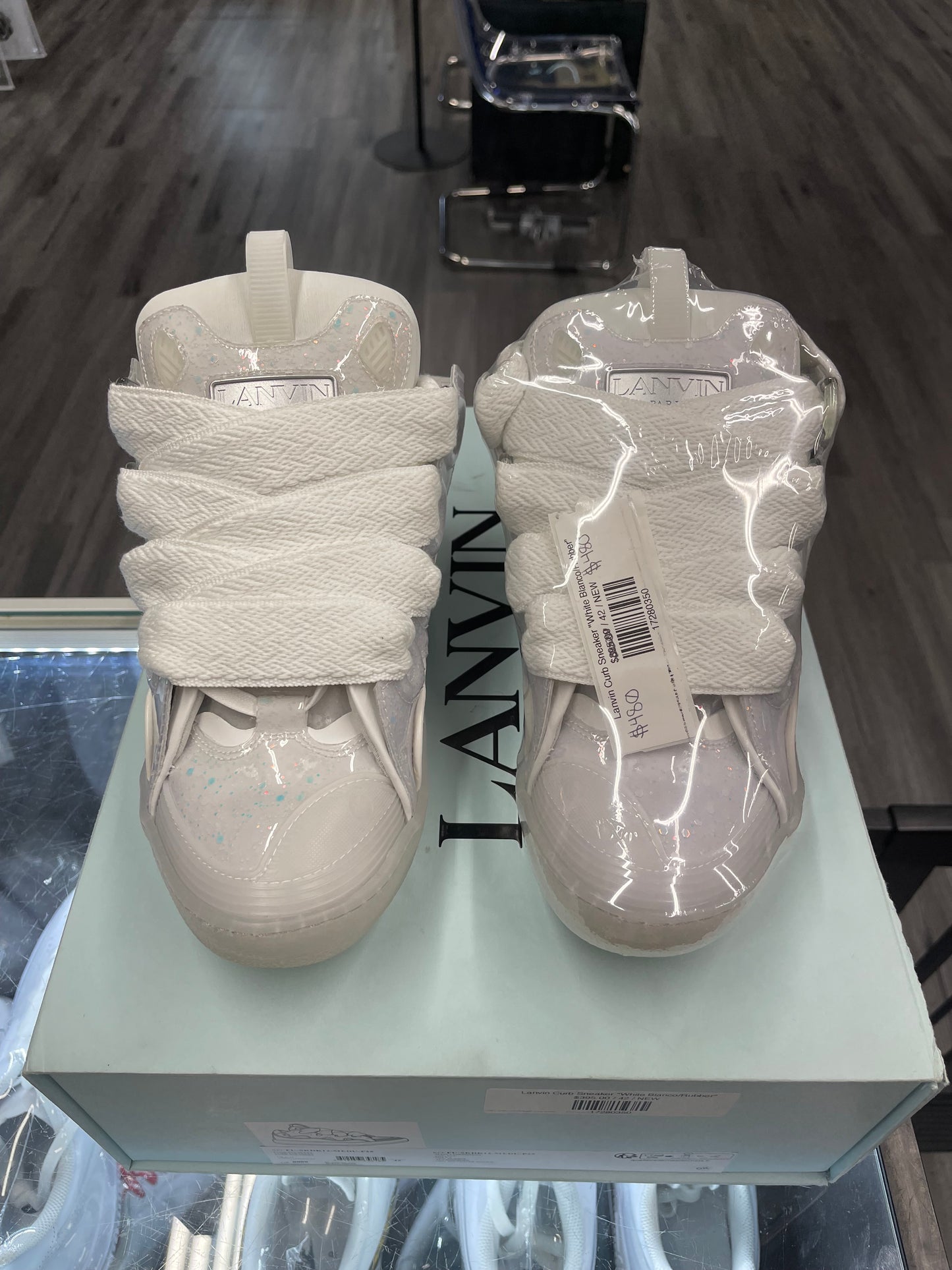 Lanvin Curb Sneaker "White Blanco/Rubber"