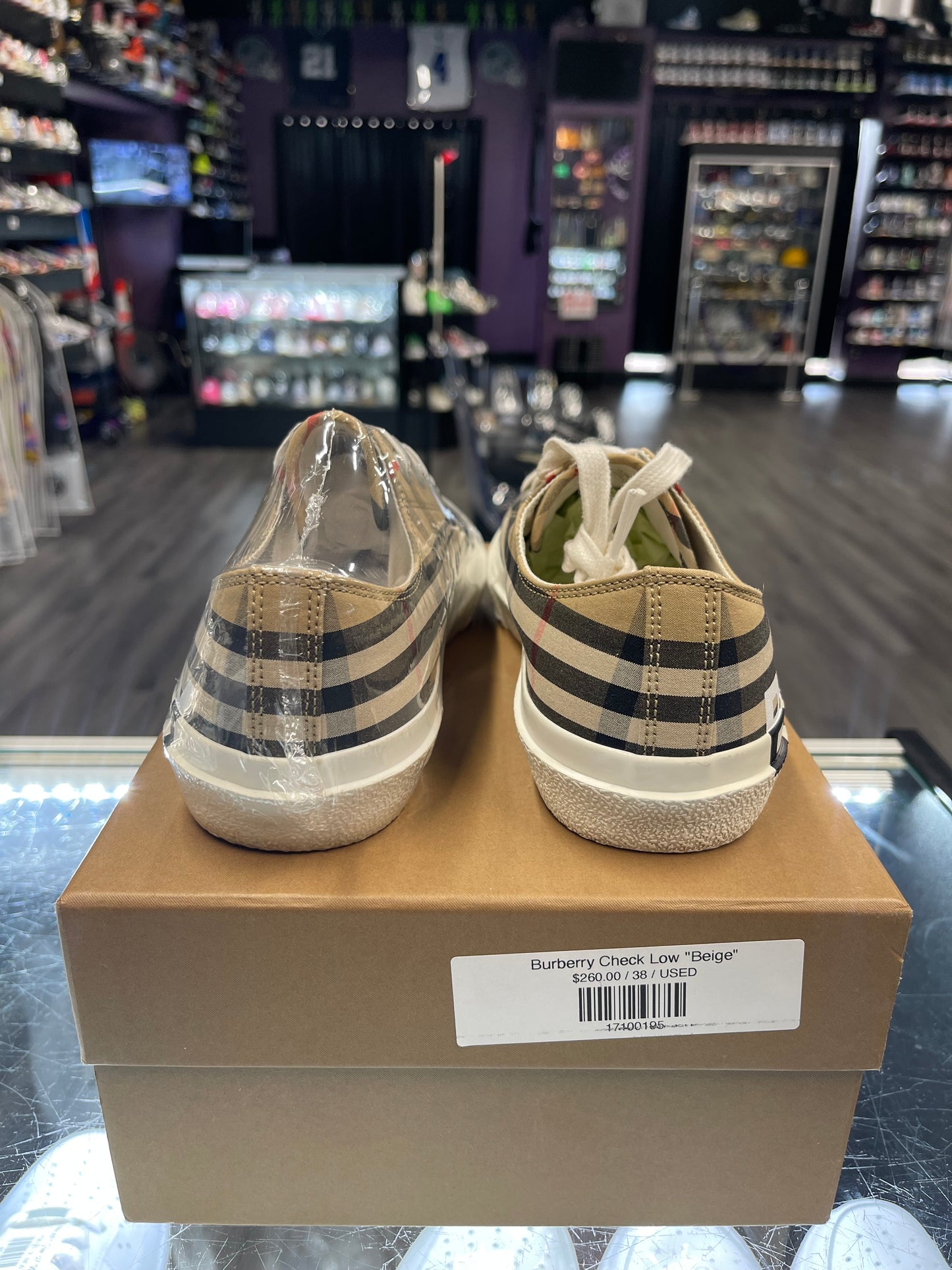 Burberry Check Low "Beige"