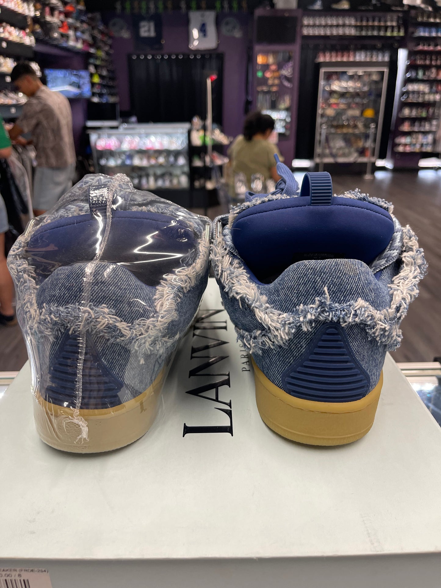Lanvin Curb Sneaker "Denim"