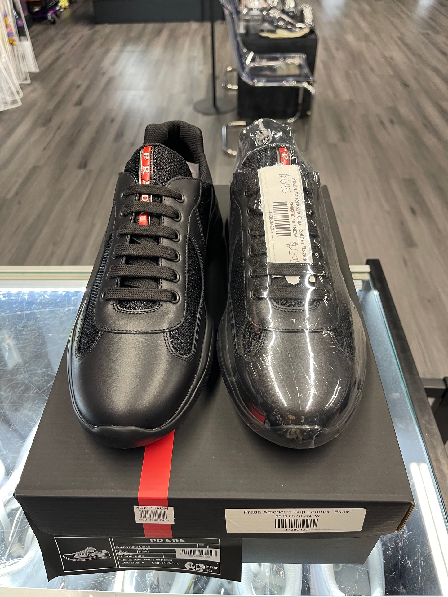 Prada America's Cup Leather "Black"