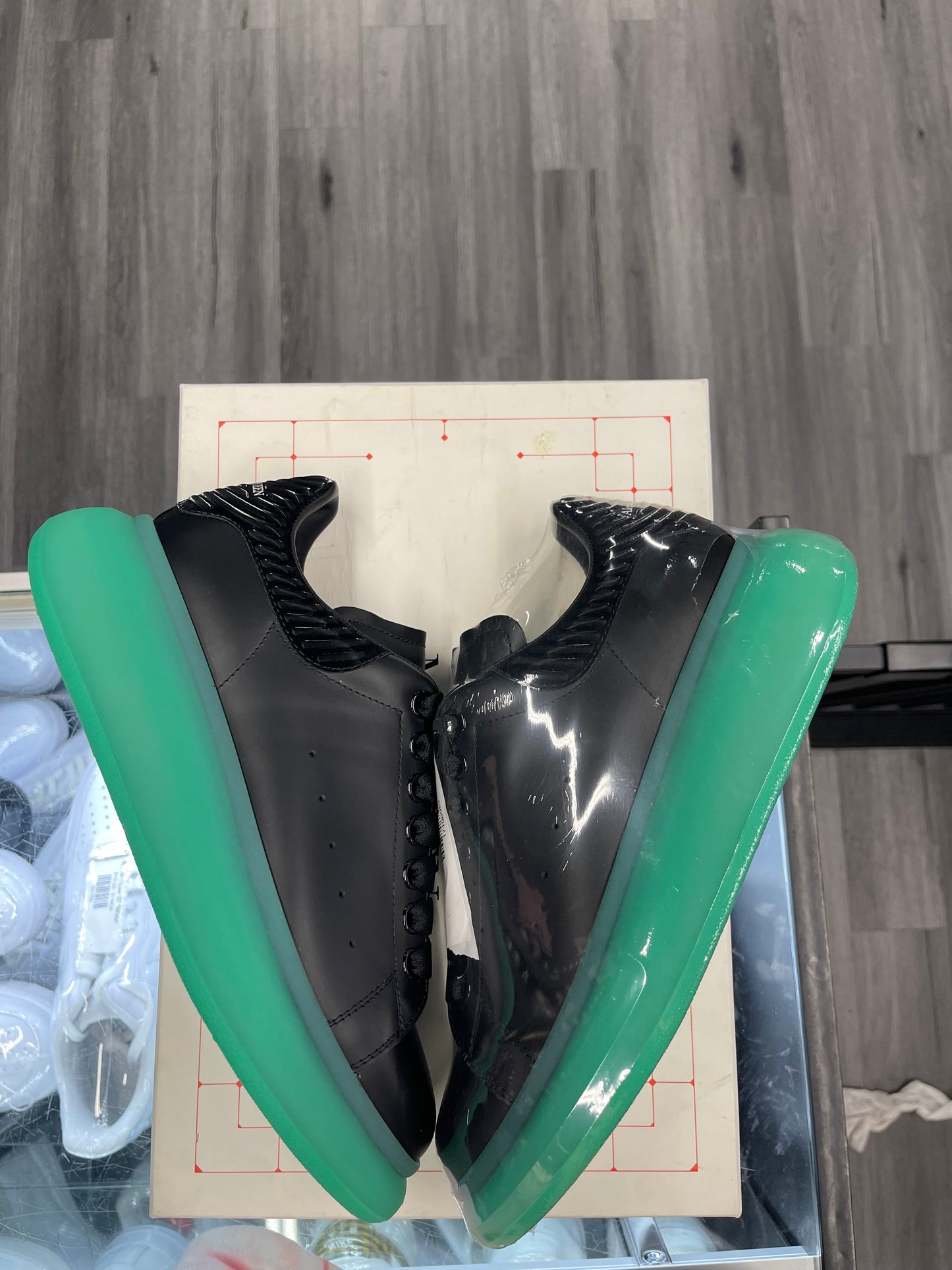 Alexander McQueen Oversized "Black/Green Sole"