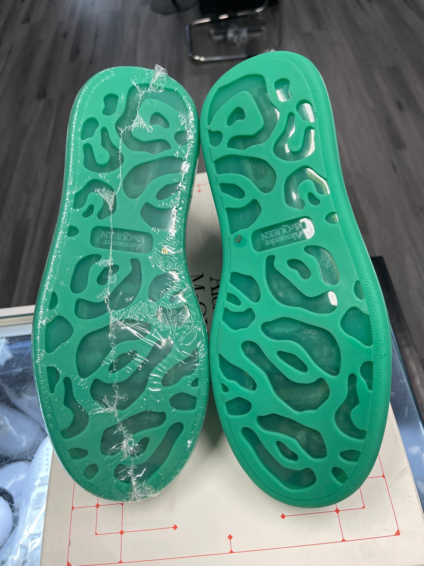 Alexander McQueen Oversized "Black/Green Sole"