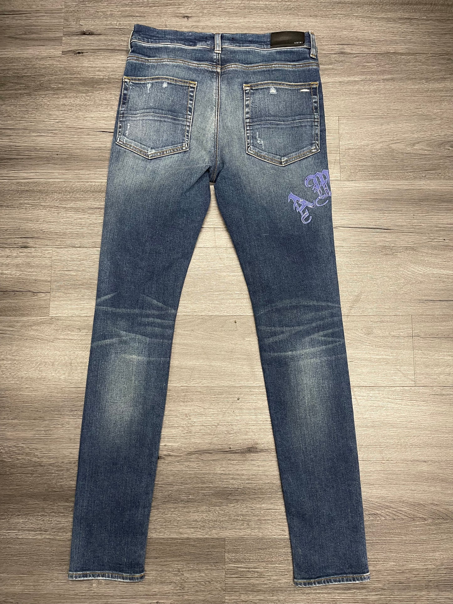 Amiri Denim Pants "Blue Bandana"