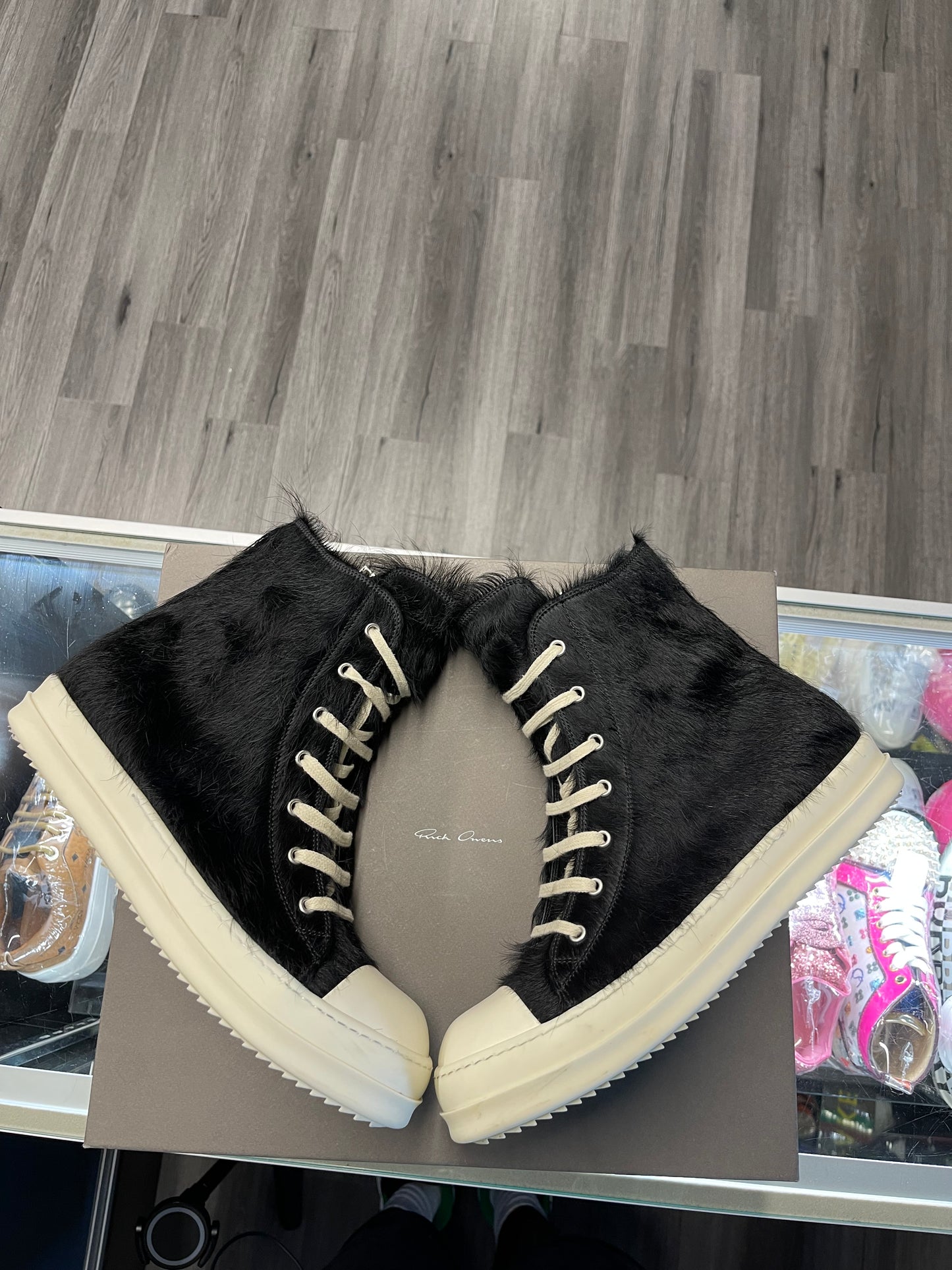 Rick Owens Rammons "Black Pony Hair"