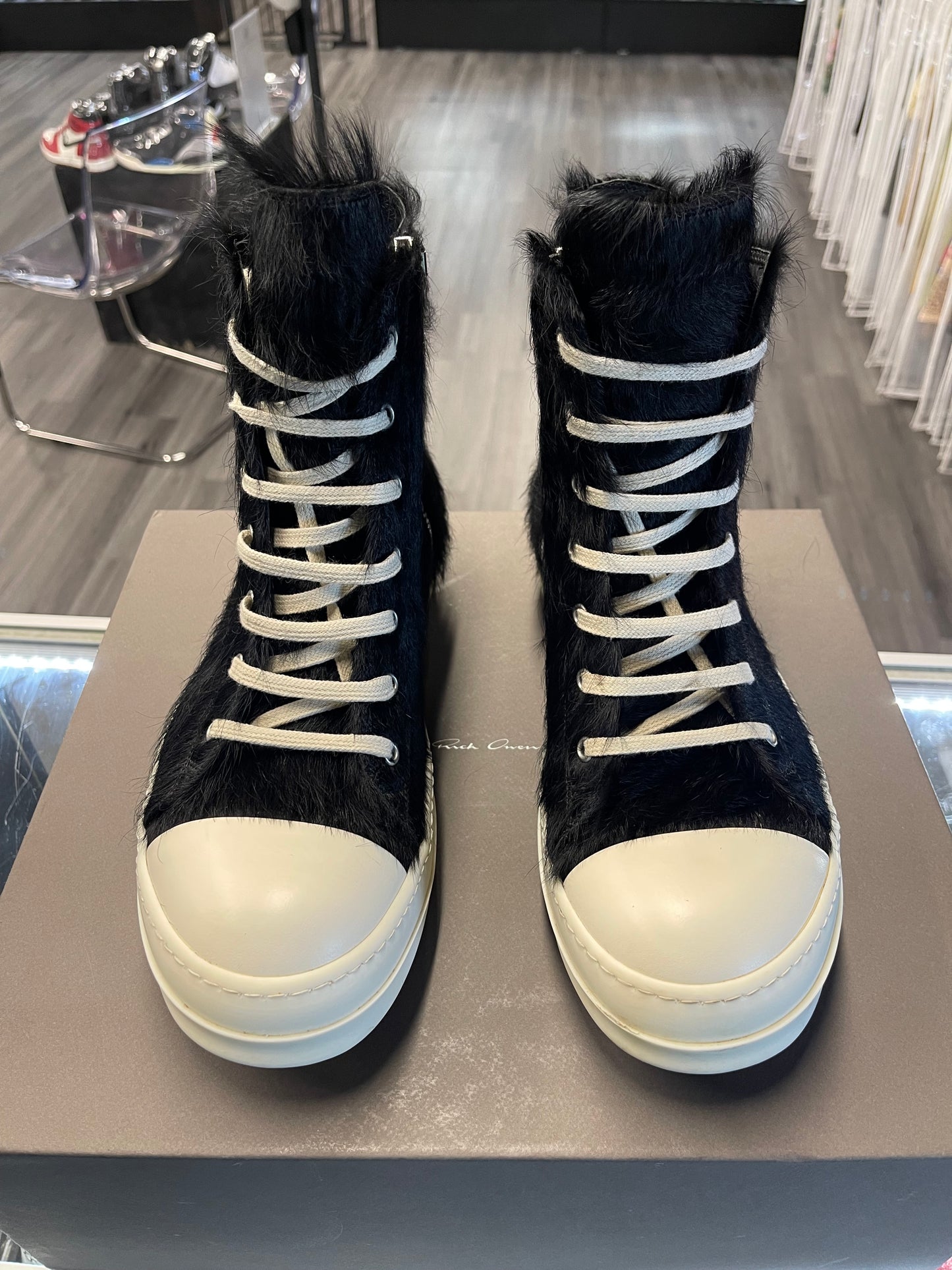 Rick Owens Rammons "Black Pony Hair"
