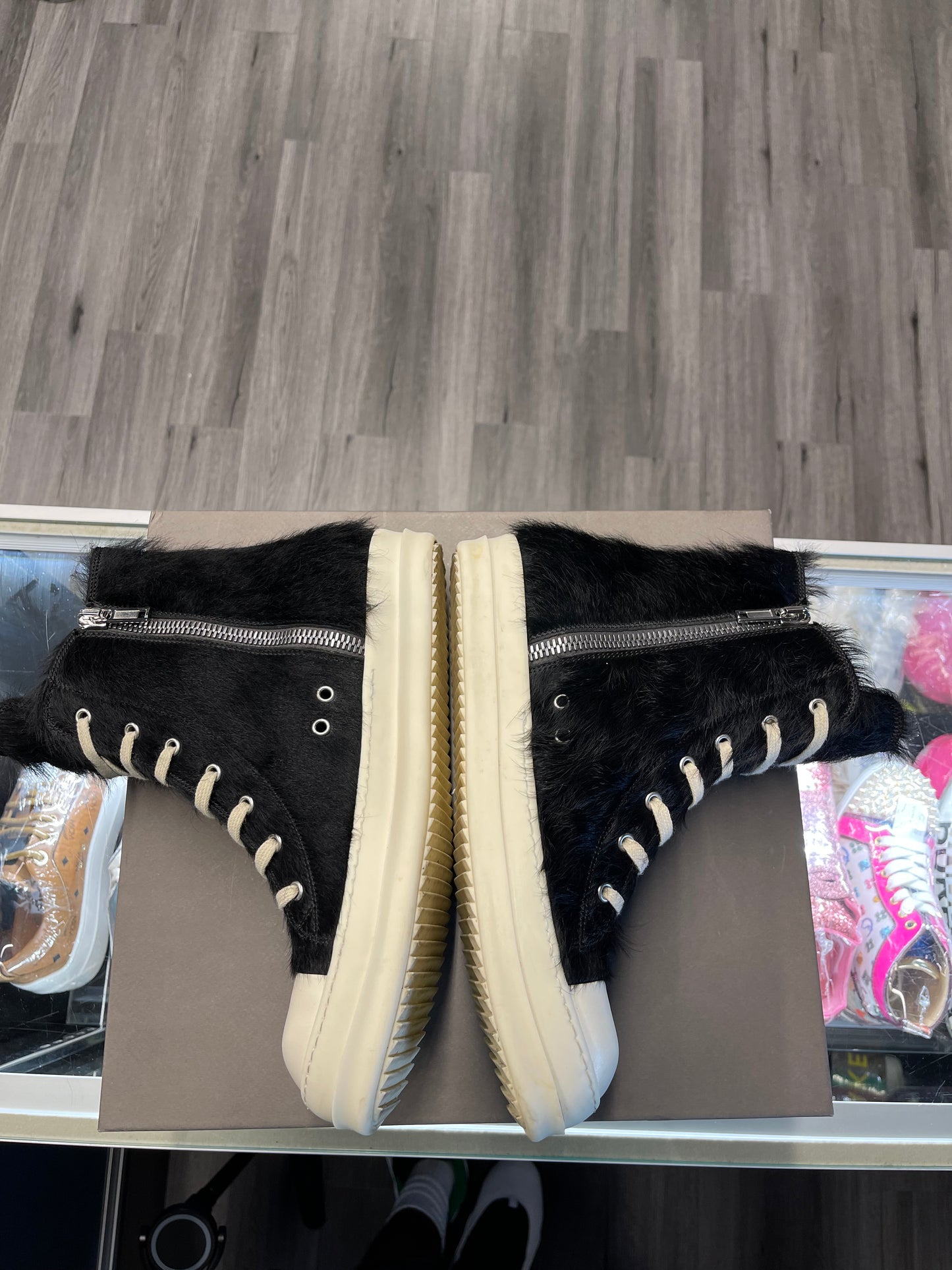 Rick Owens Rammons "Black Pony Hair"