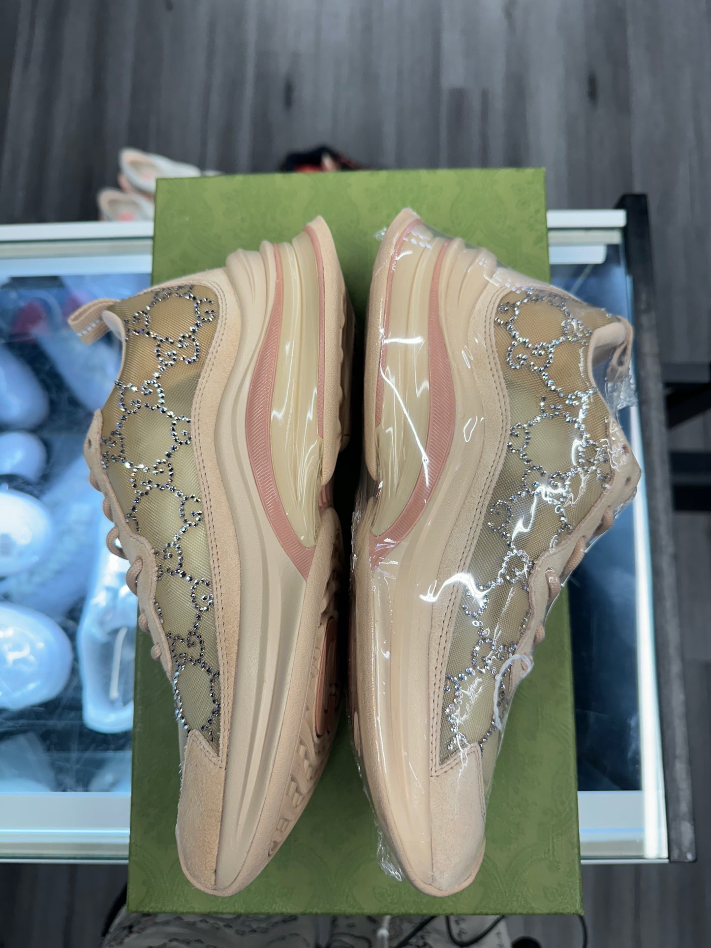 Gucci GG Crystal Mesh Runner