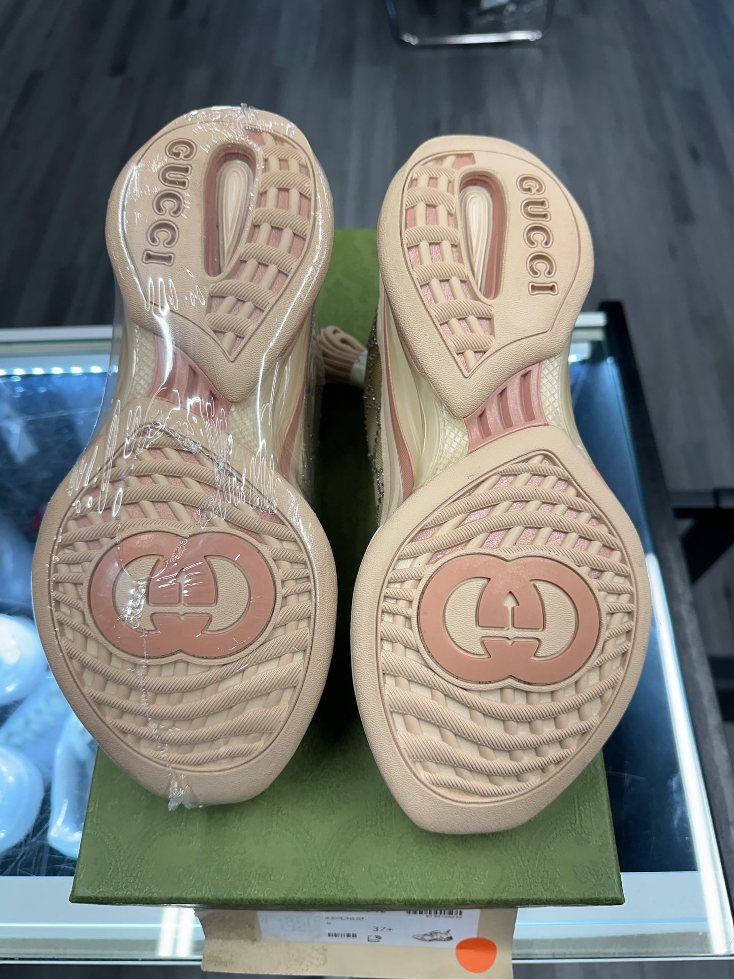 Gucci GG Crystal Mesh Runner
