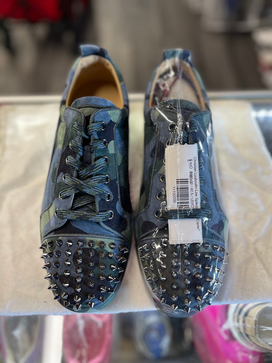 Christian Louboutin Low Spikes "Blue/Camo"