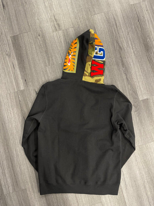Bape Applique Shark Full-Zip Hoodie "Black"