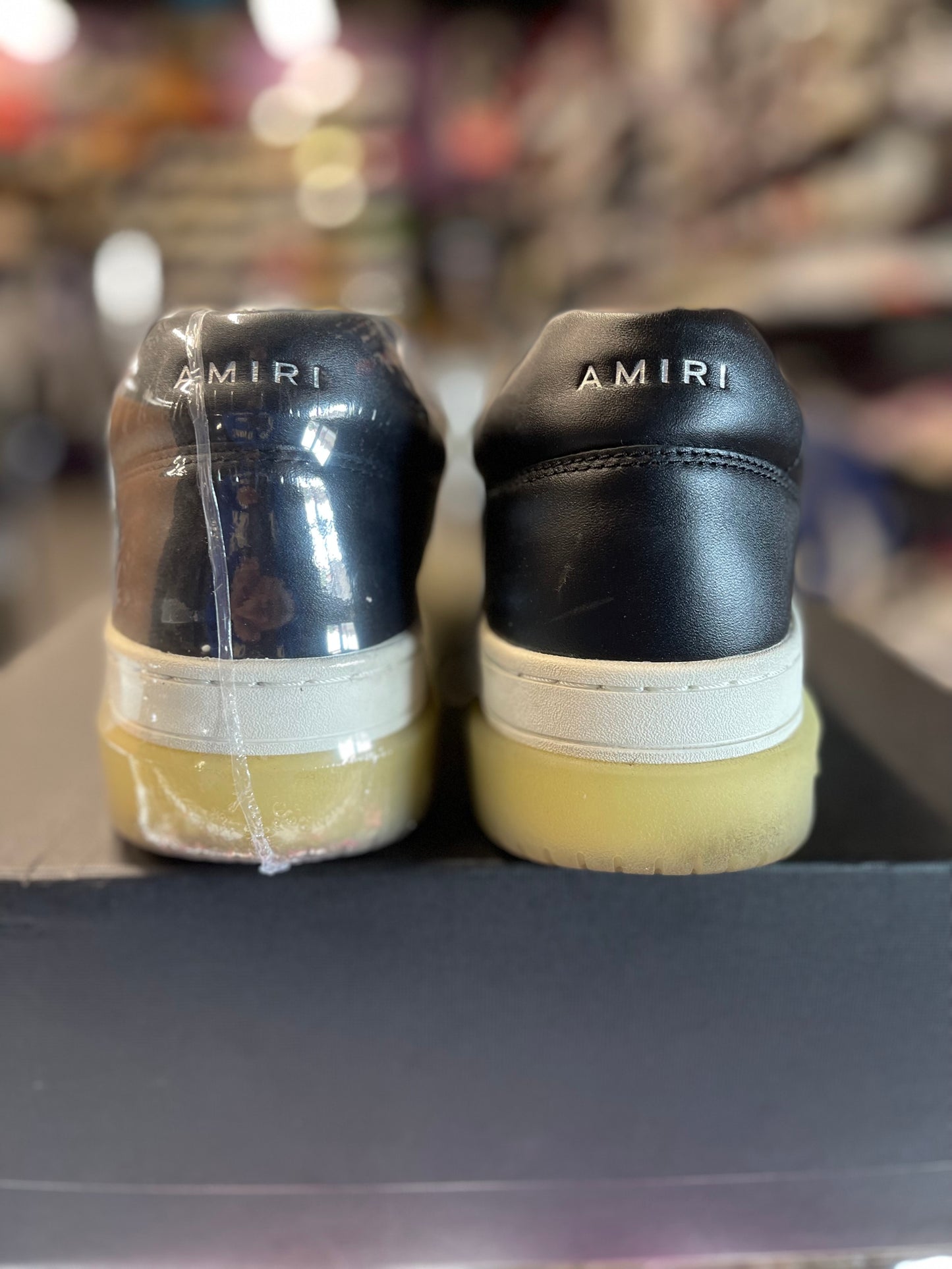 Amiri Stadium Low "Black White"