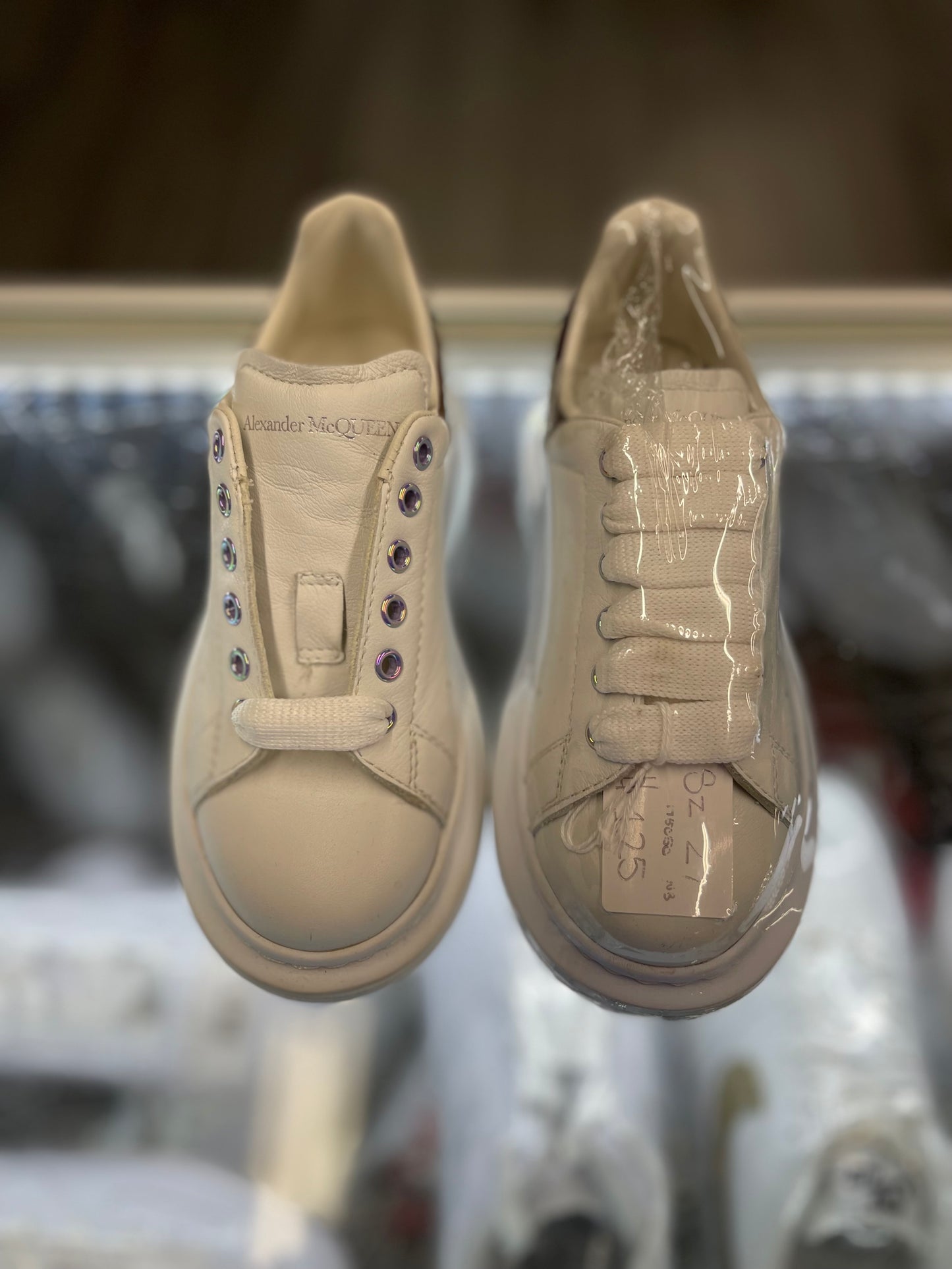 Alexander McQueen Oversized "White Iridescent"
