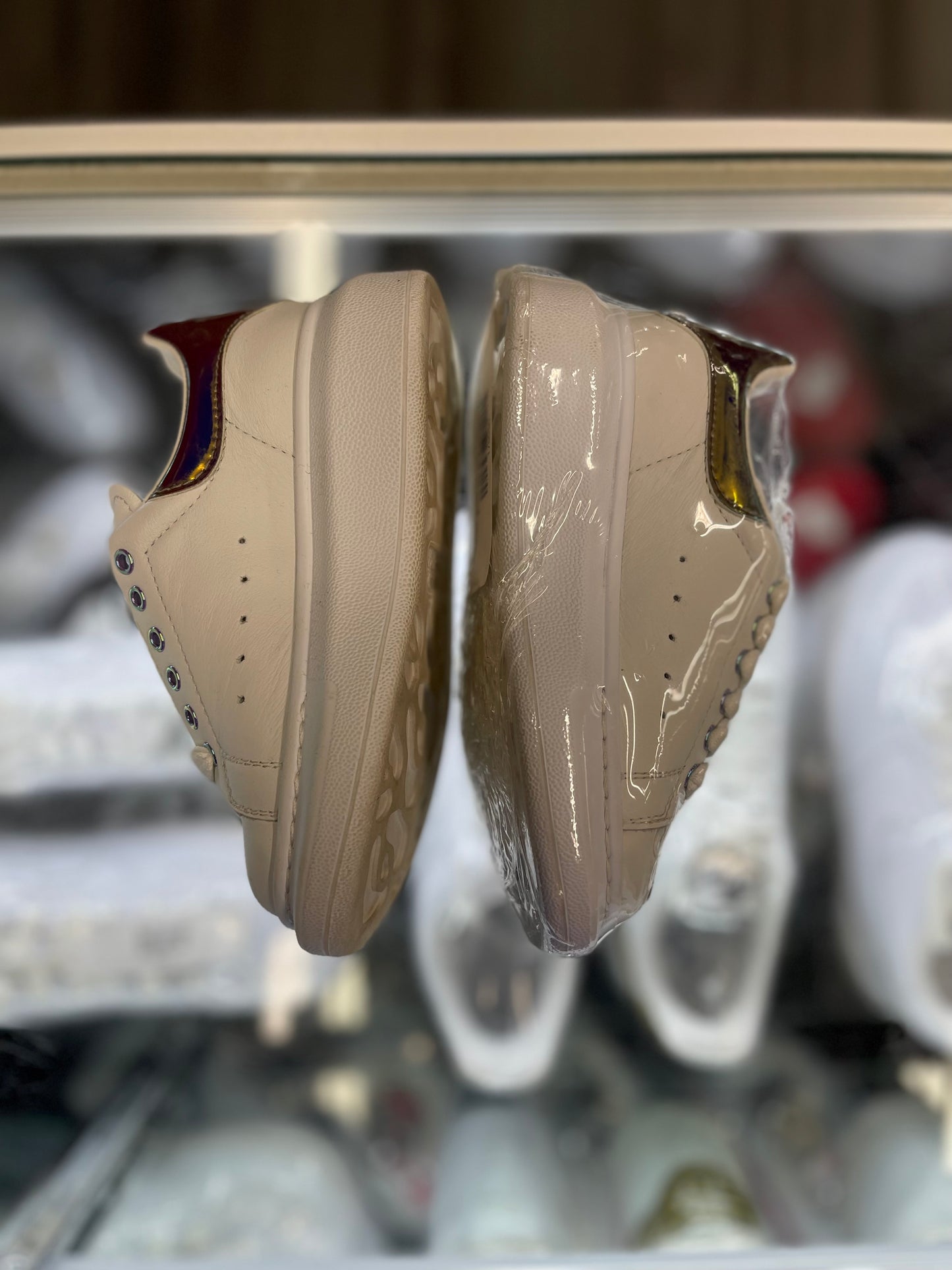 Alexander McQueen Oversized "White Iridescent"