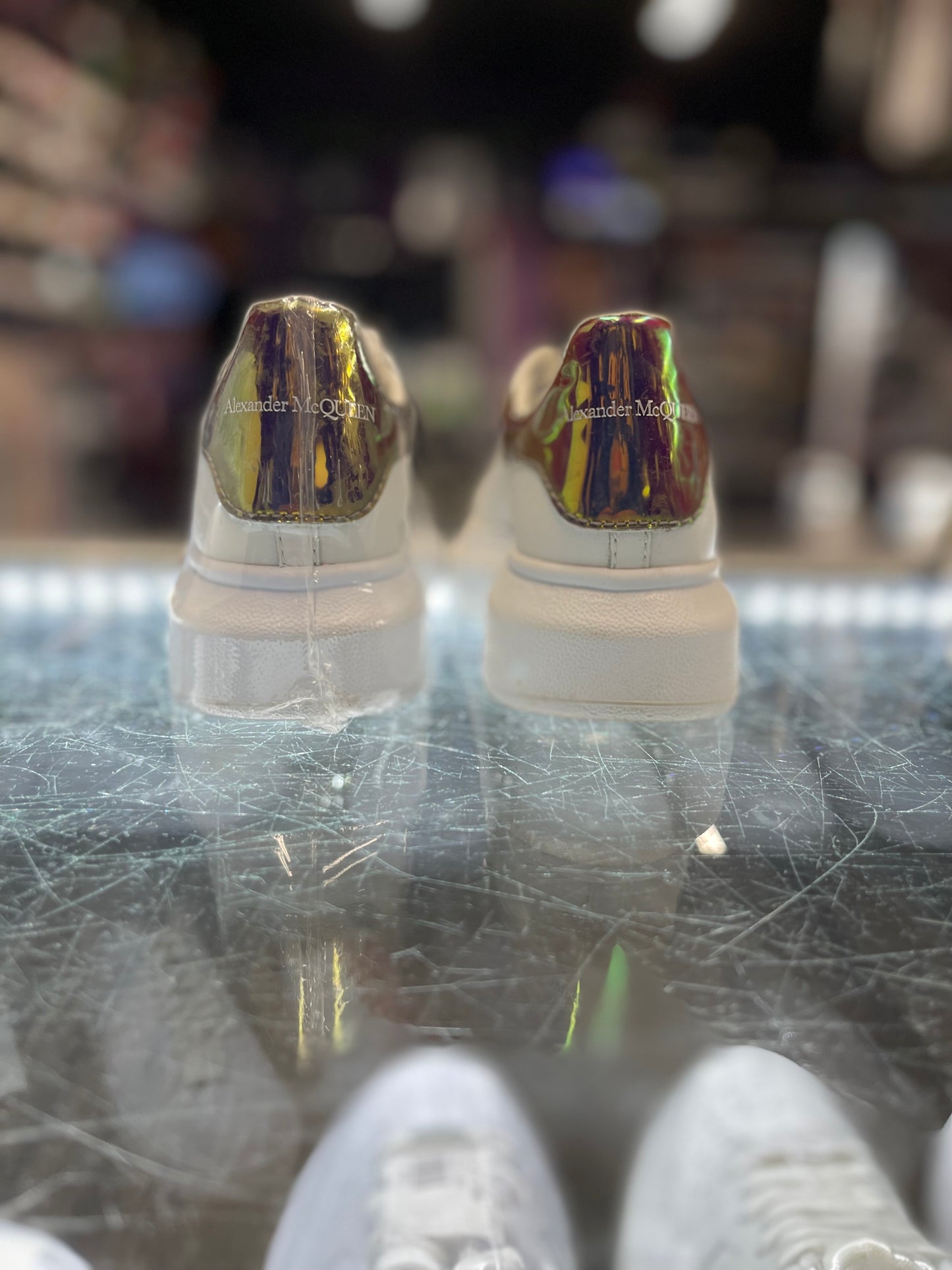 Alexander McQueen Oversized "White Iridescent"